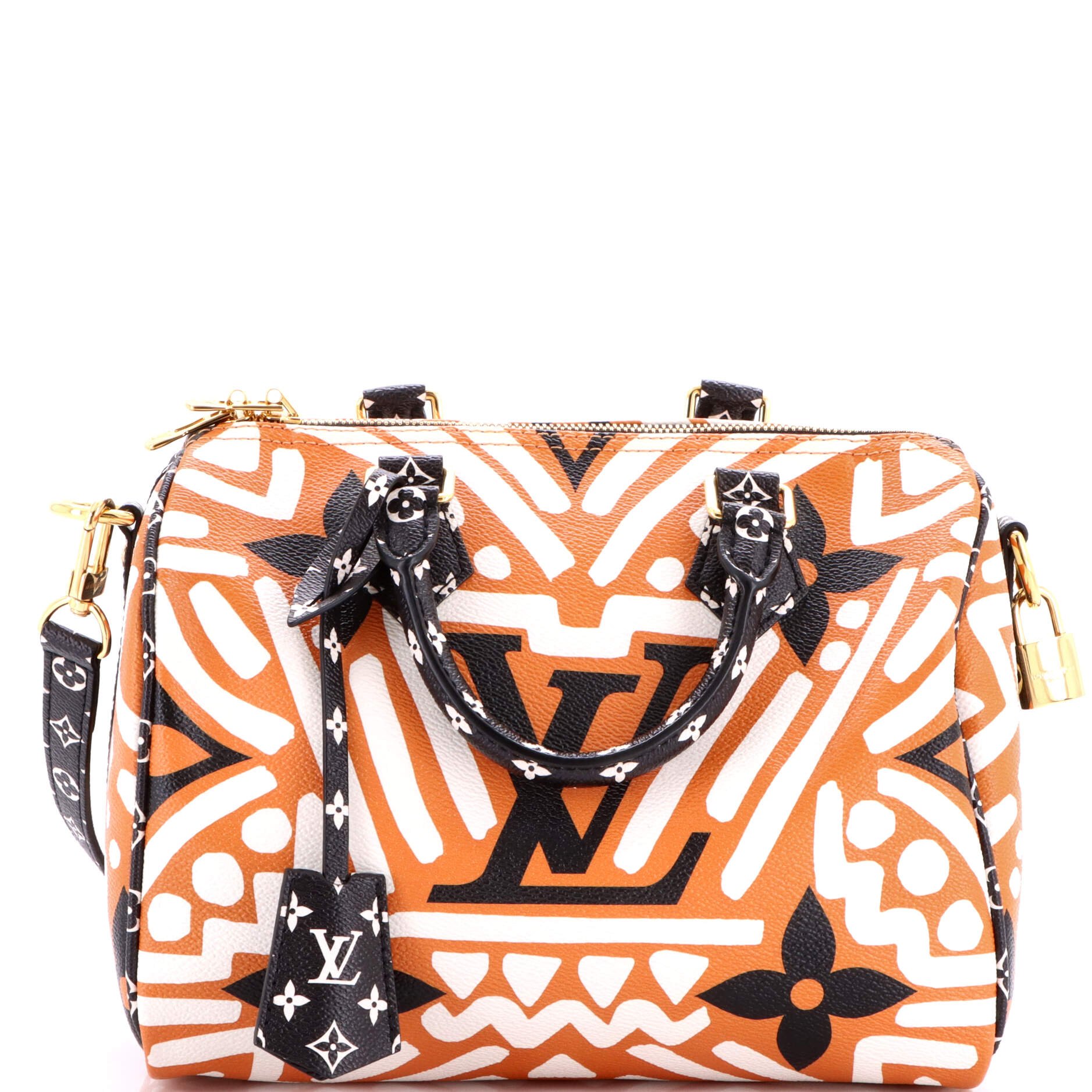 Louis Vuitton Speedy Bandouliere Bag Limited Edition Crafty Monogram Giant 25