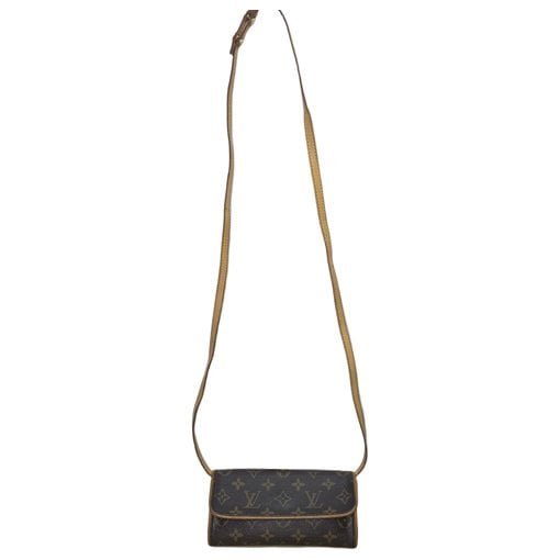 Twin leather crossbody bag