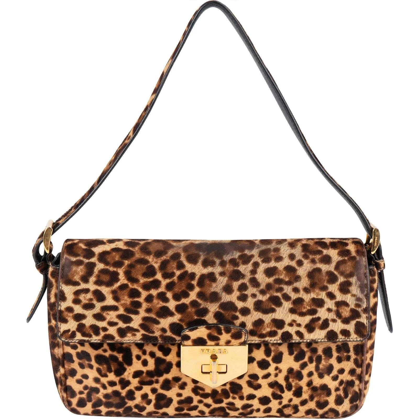 Double leather handbag