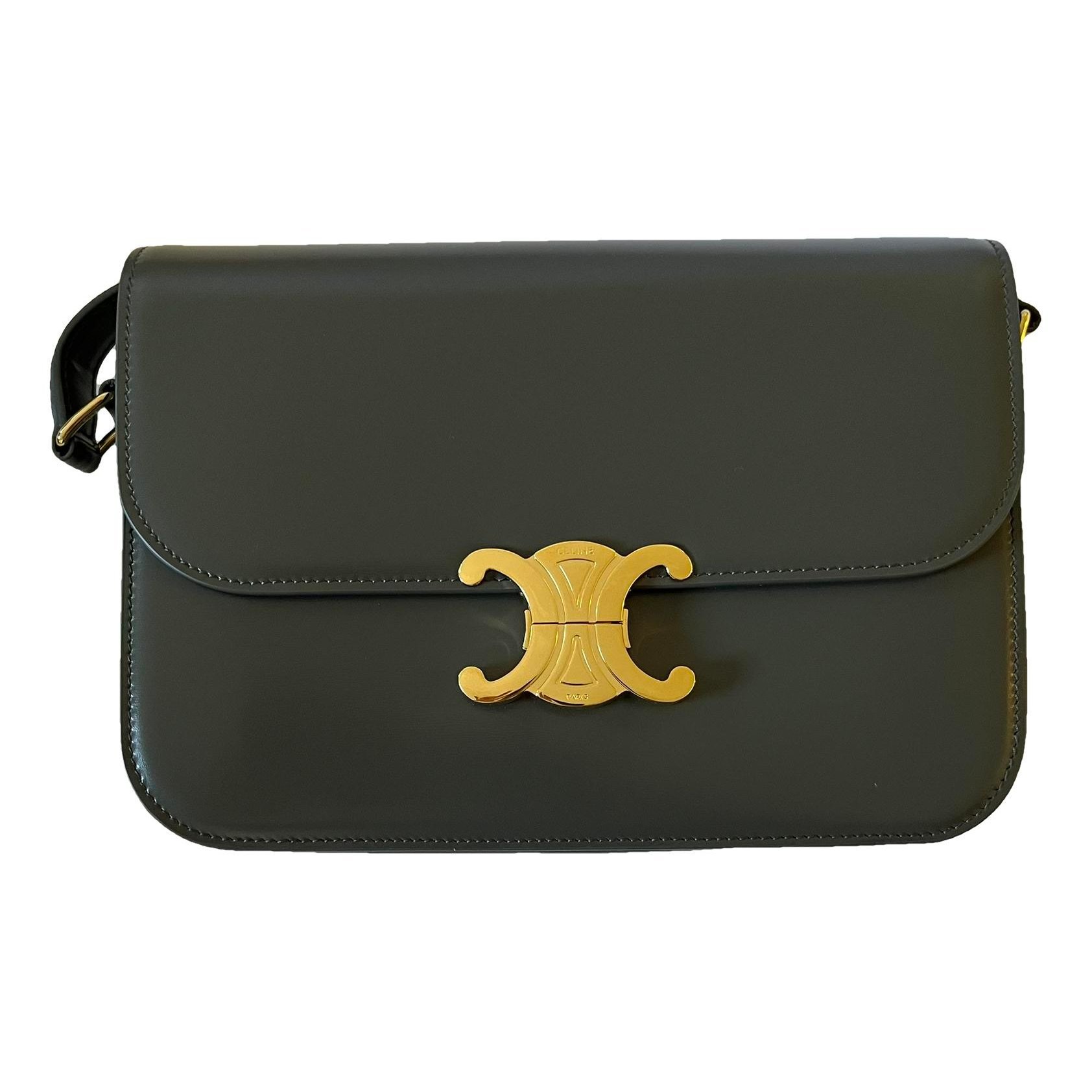 Triomphe leather handbag
