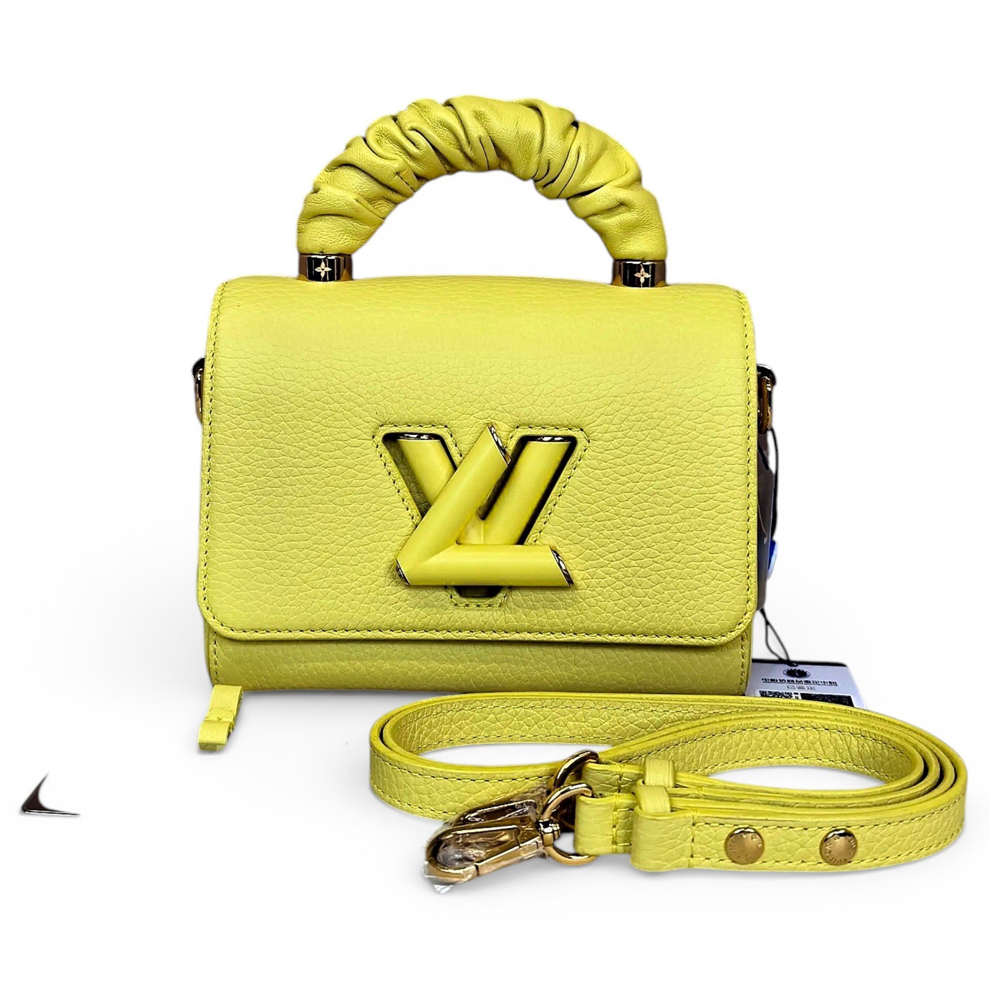 Twist One Handle leather handbag