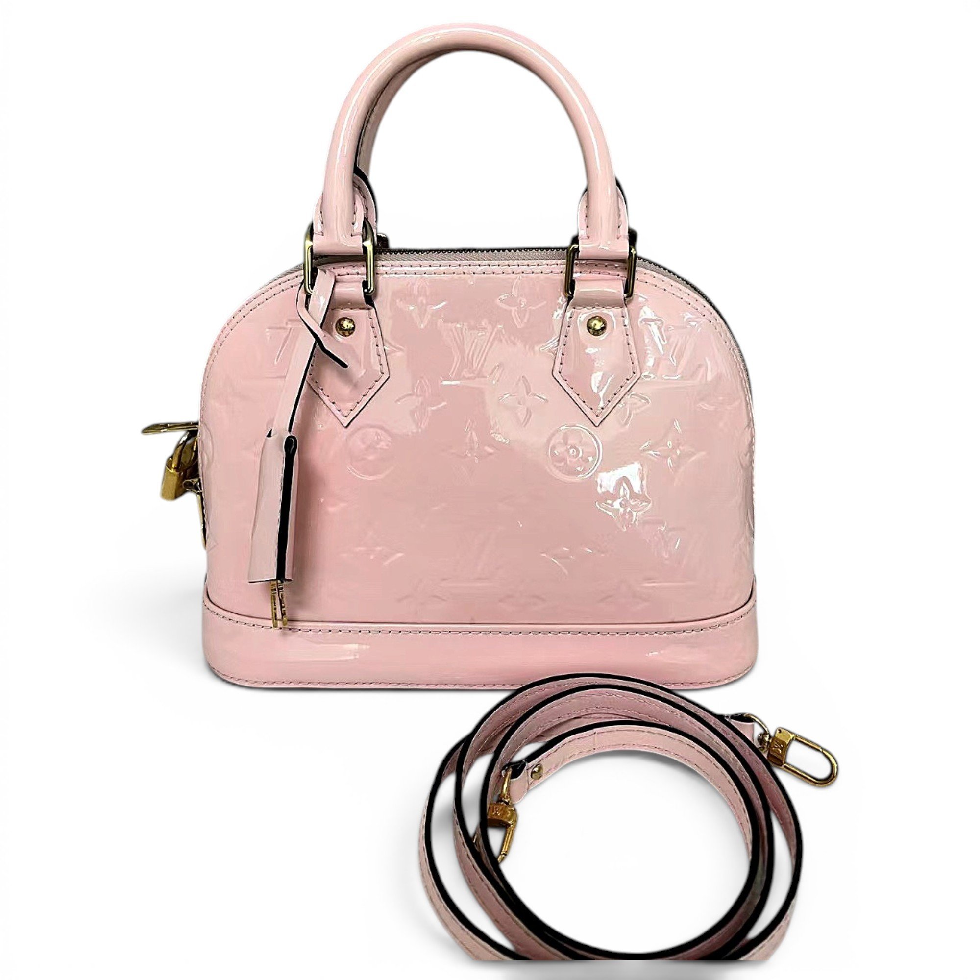 Alma BB patent leather handbag