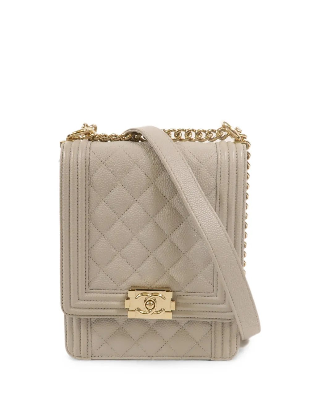 Boy North-South quilted mini bag