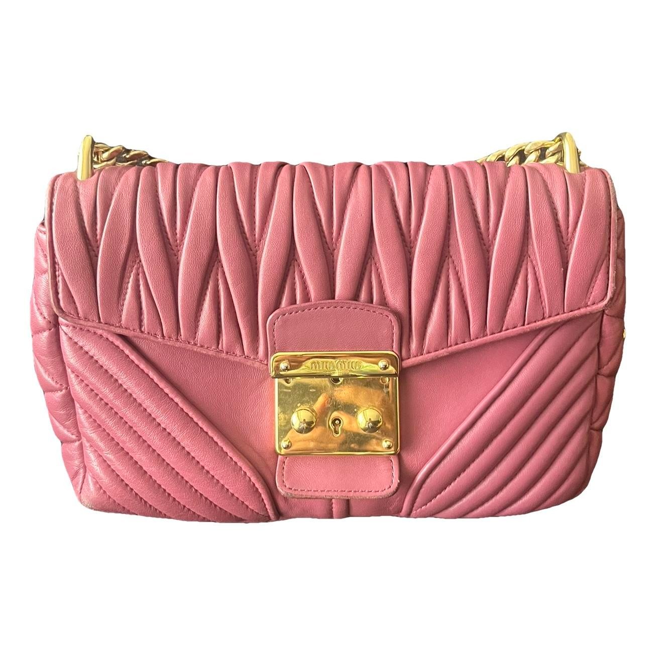Matelassé leather crossbody bag