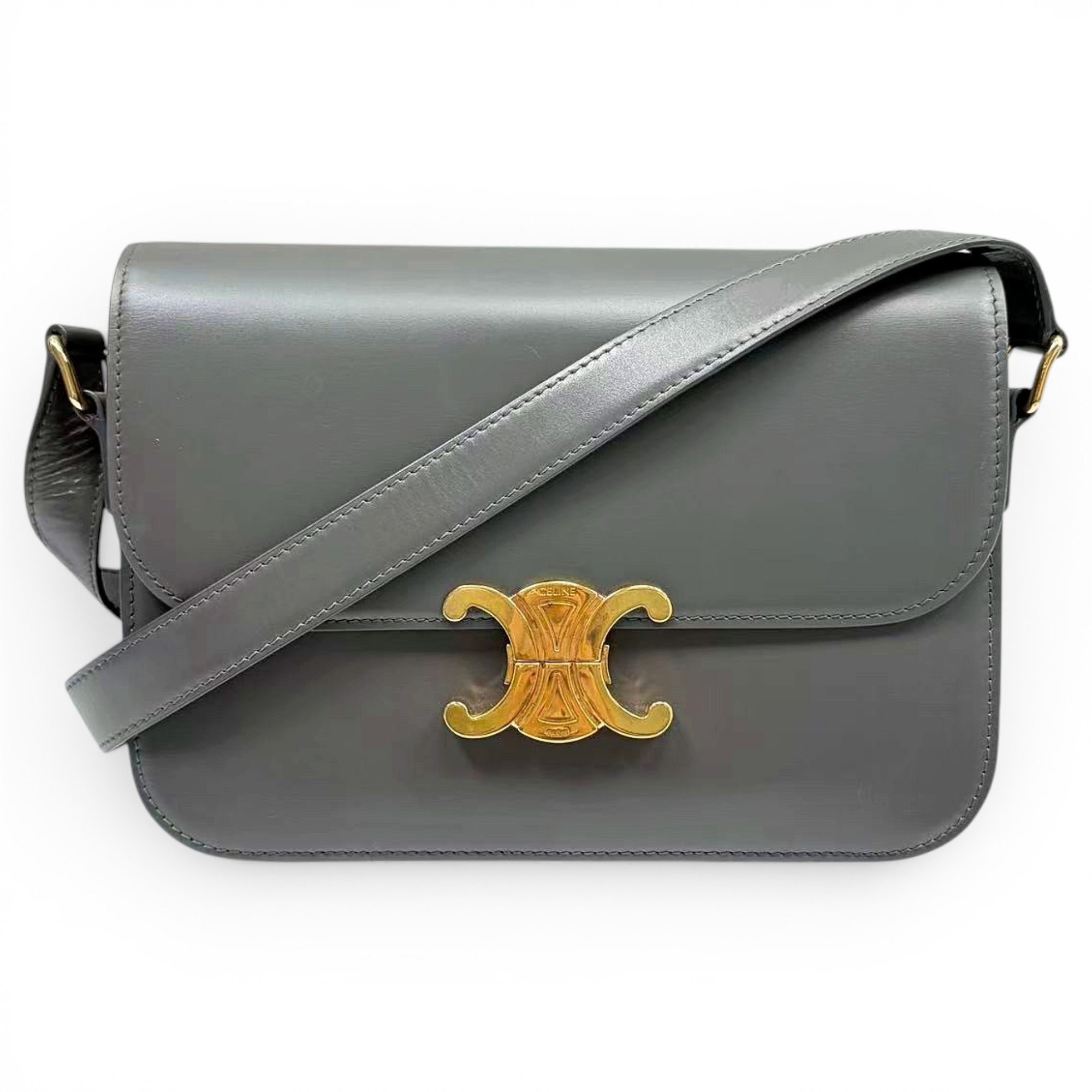 Triomphe leather handbag