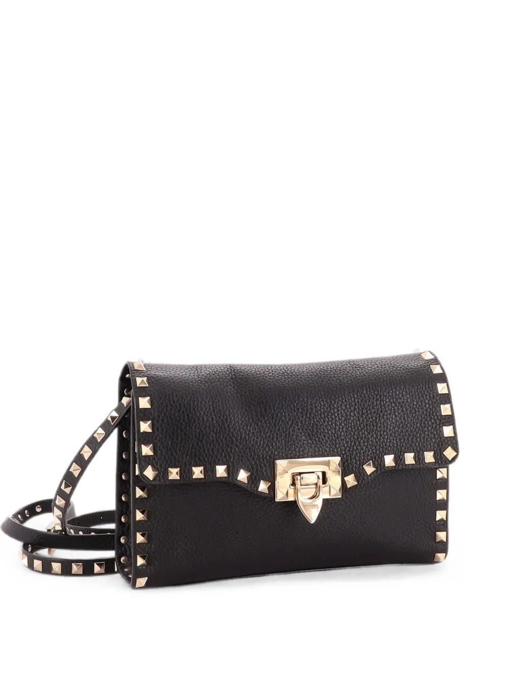 Rockstud Flip Lock Flap Bag Leather Small shoulder bag