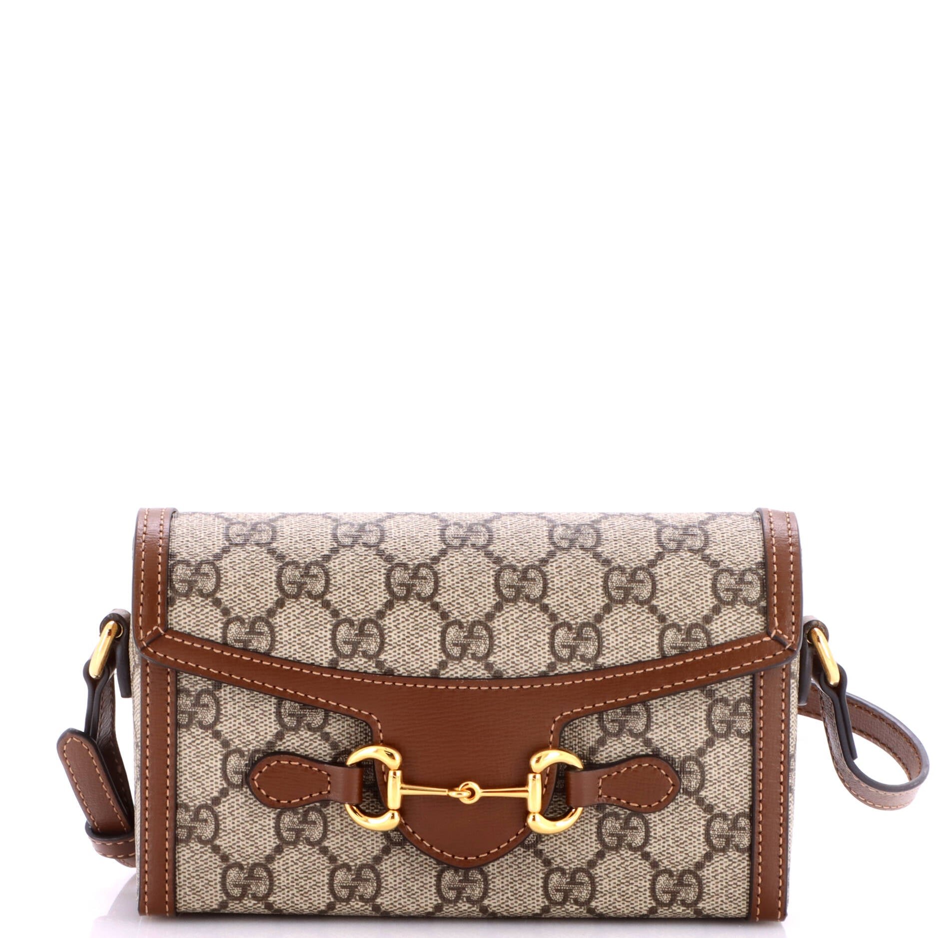 Horsebit 1955 Flap Crossbody Bag GG Coated Canvas Mini
