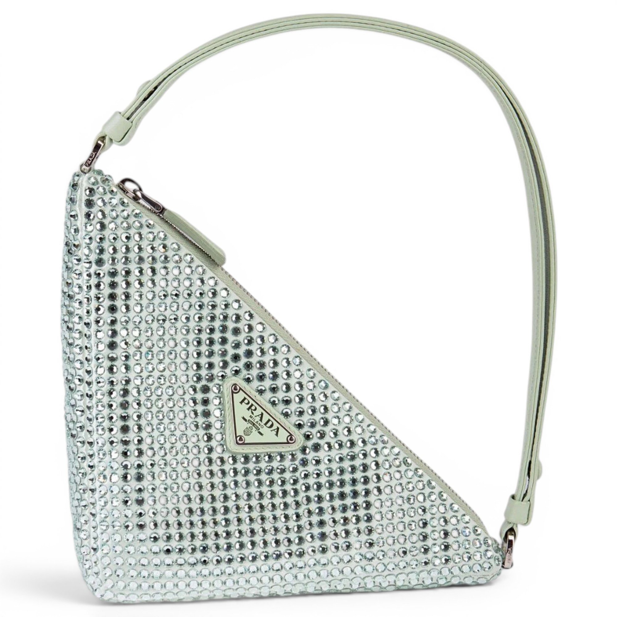 Triangle cloth handbag