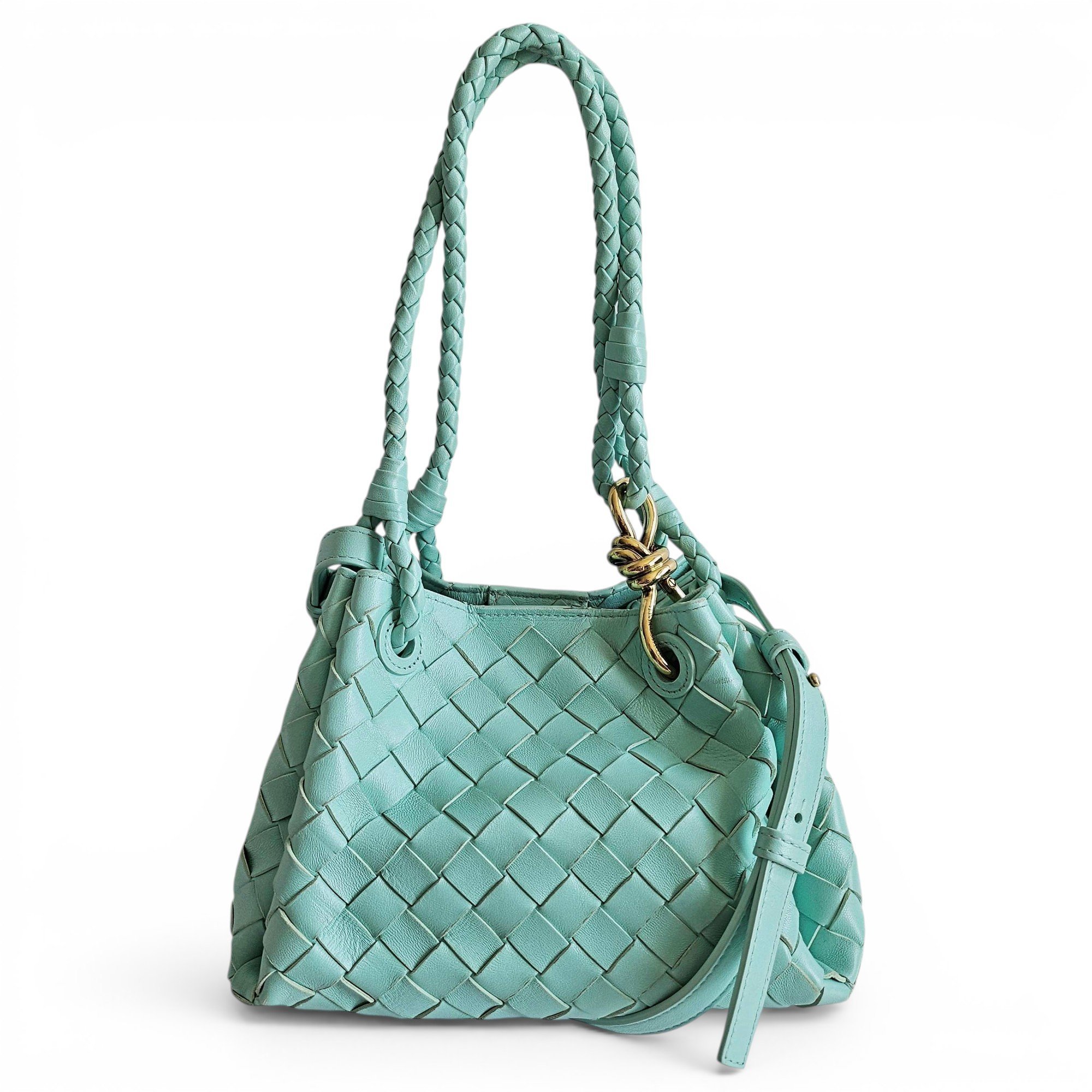 Parachute leather handbag
