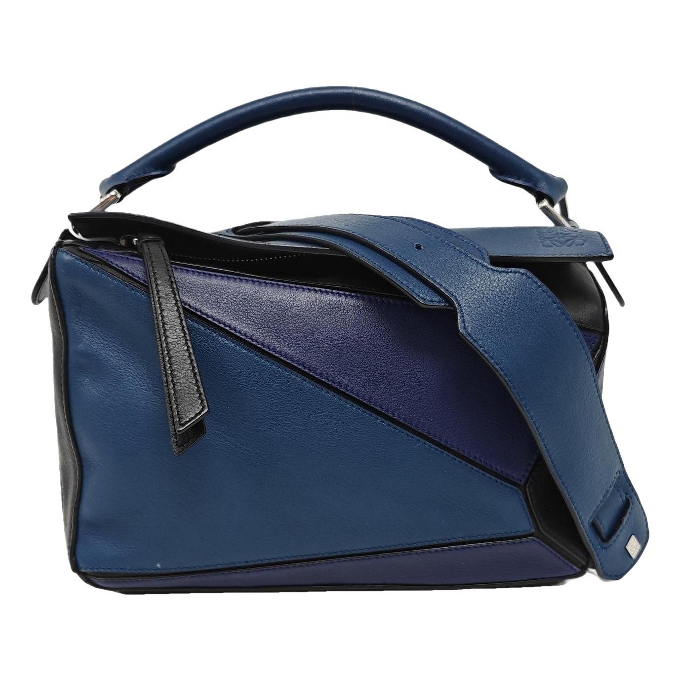 Puzzle leather handbag