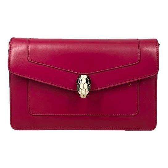 Serpenti leather handbag