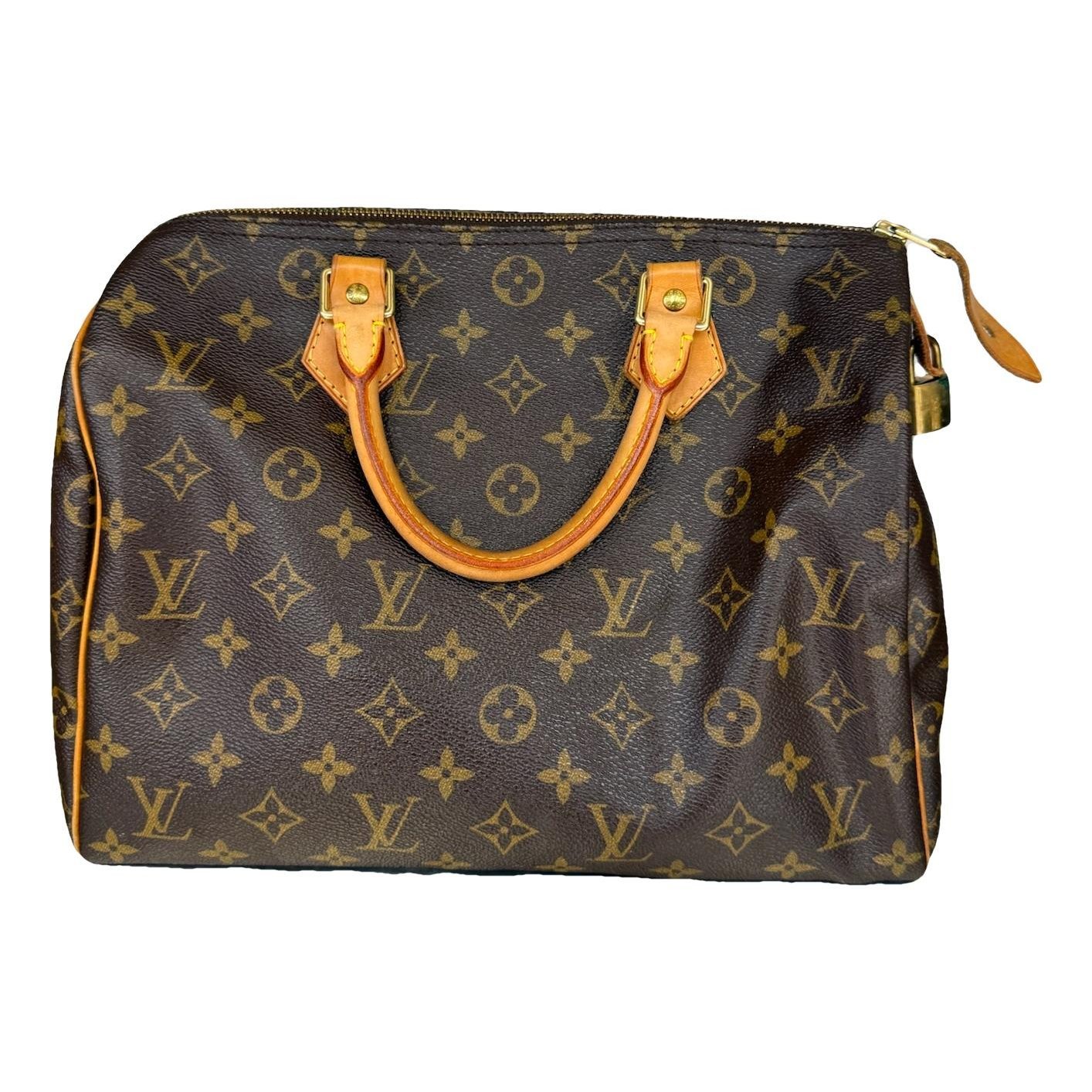 Speedy leather handbag