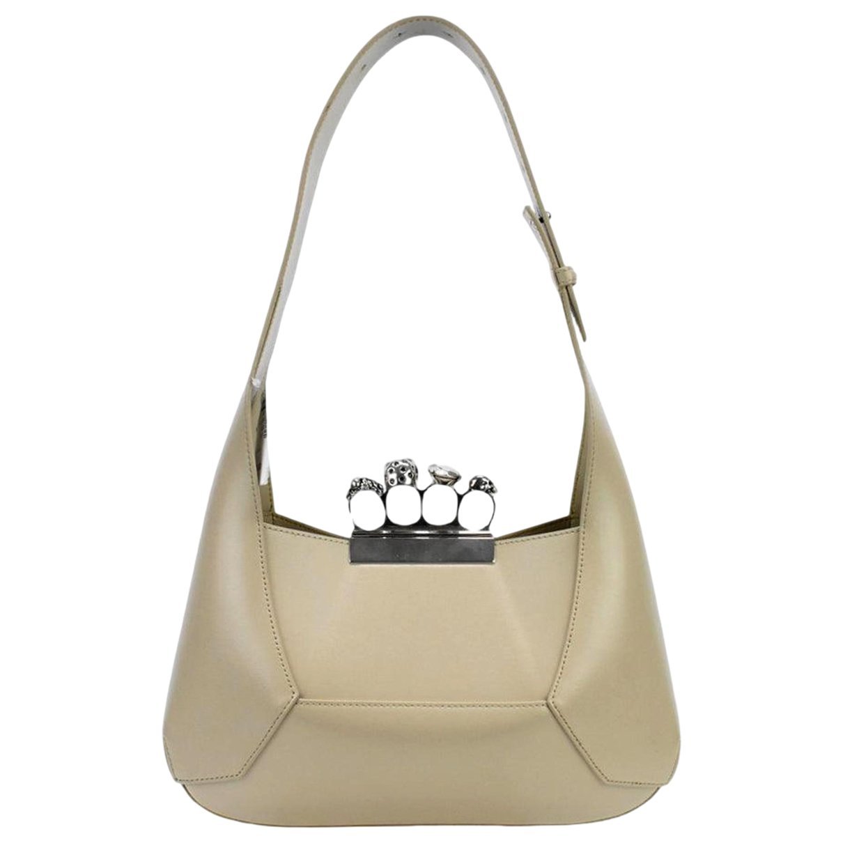 Skull leather handbag