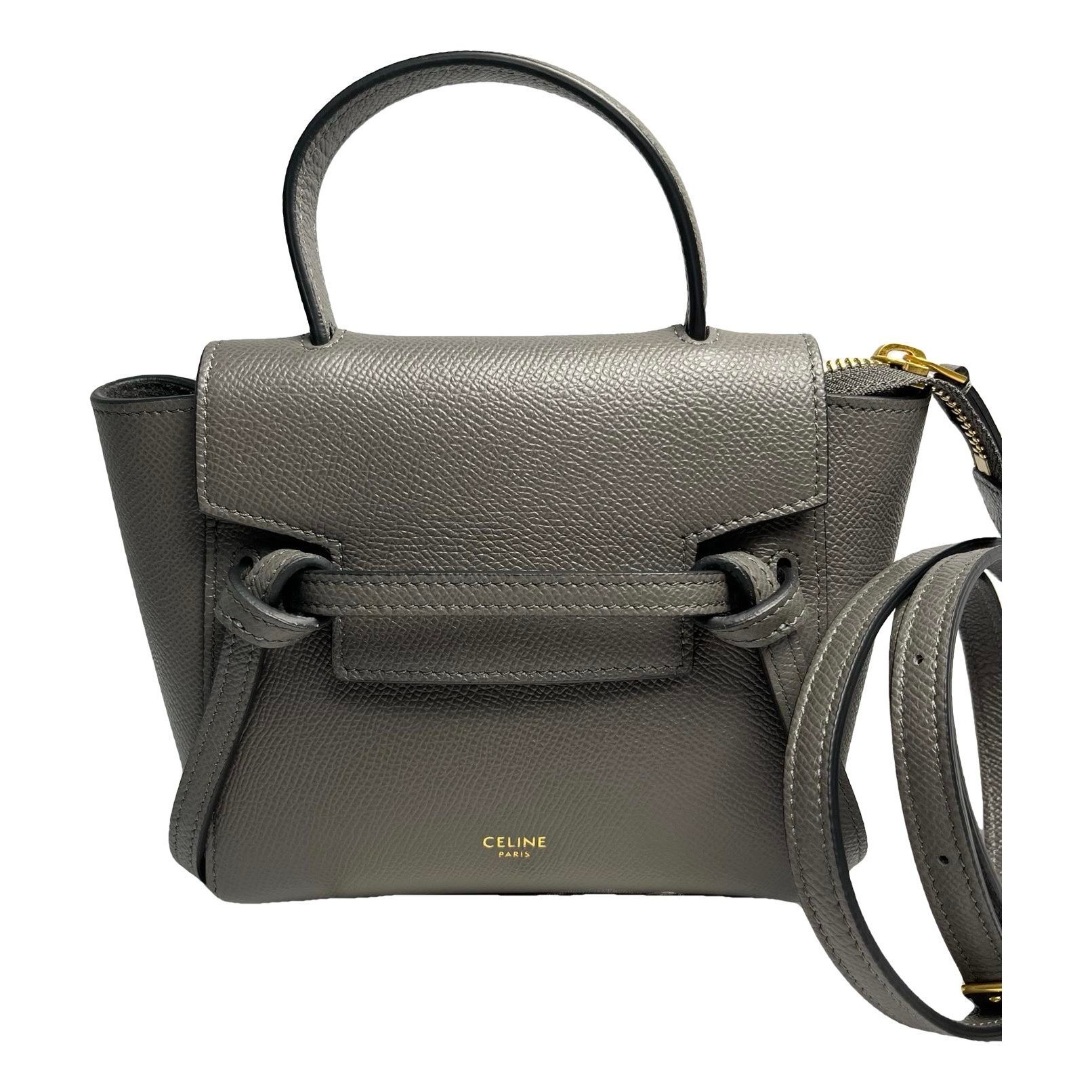 Belt leather handbag