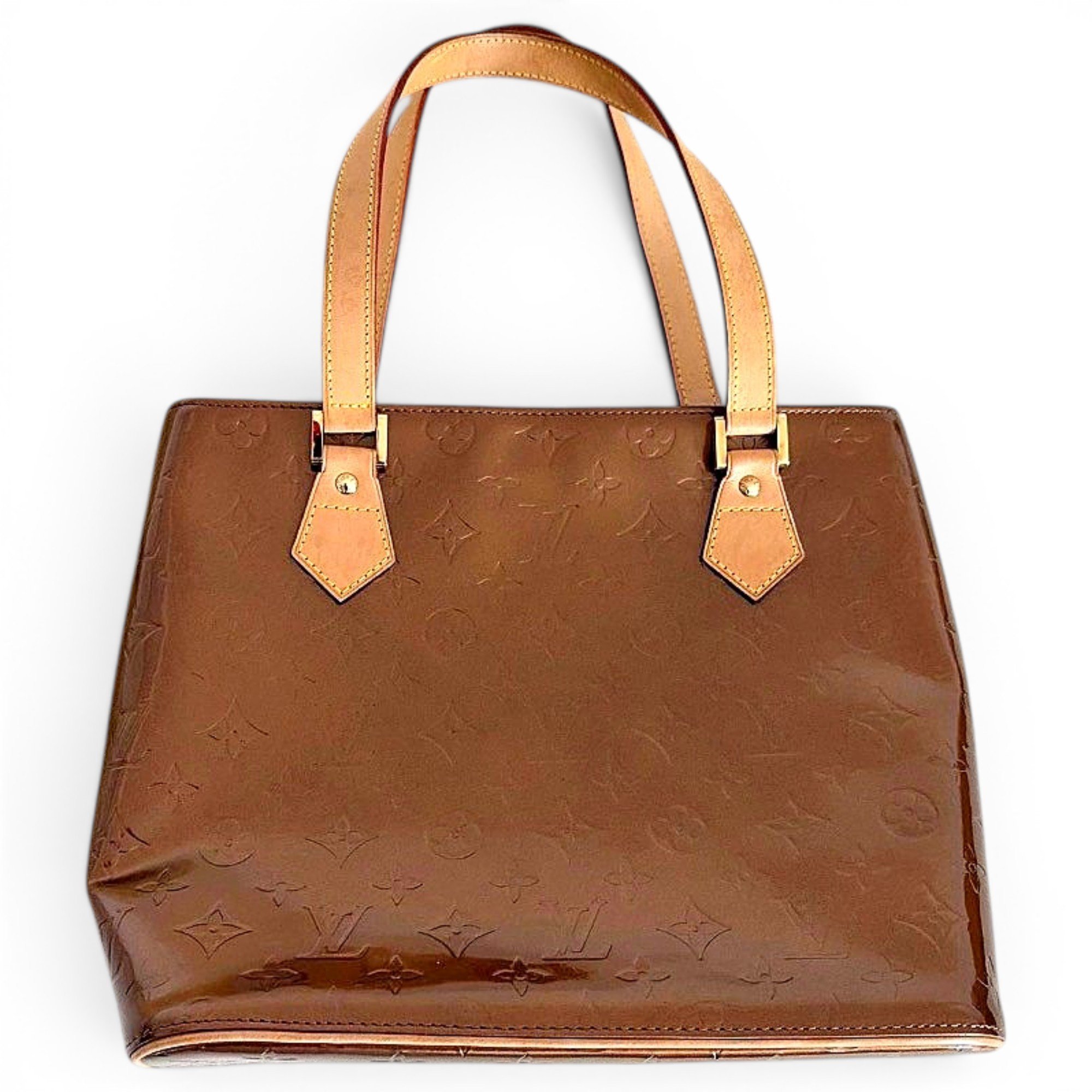 Houston patent leather handbag