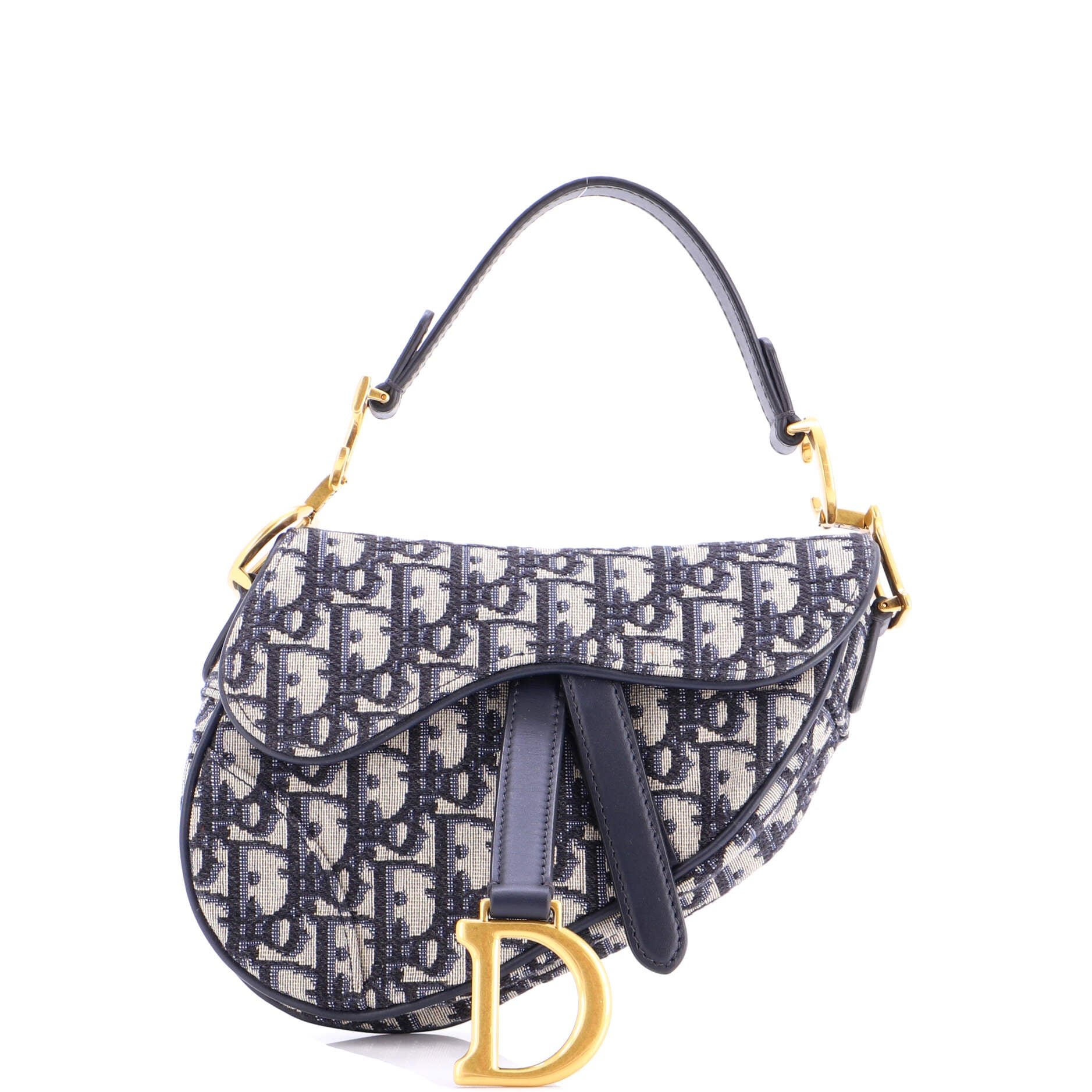 Dior Saddle Handbag Oblique Canvas Mini