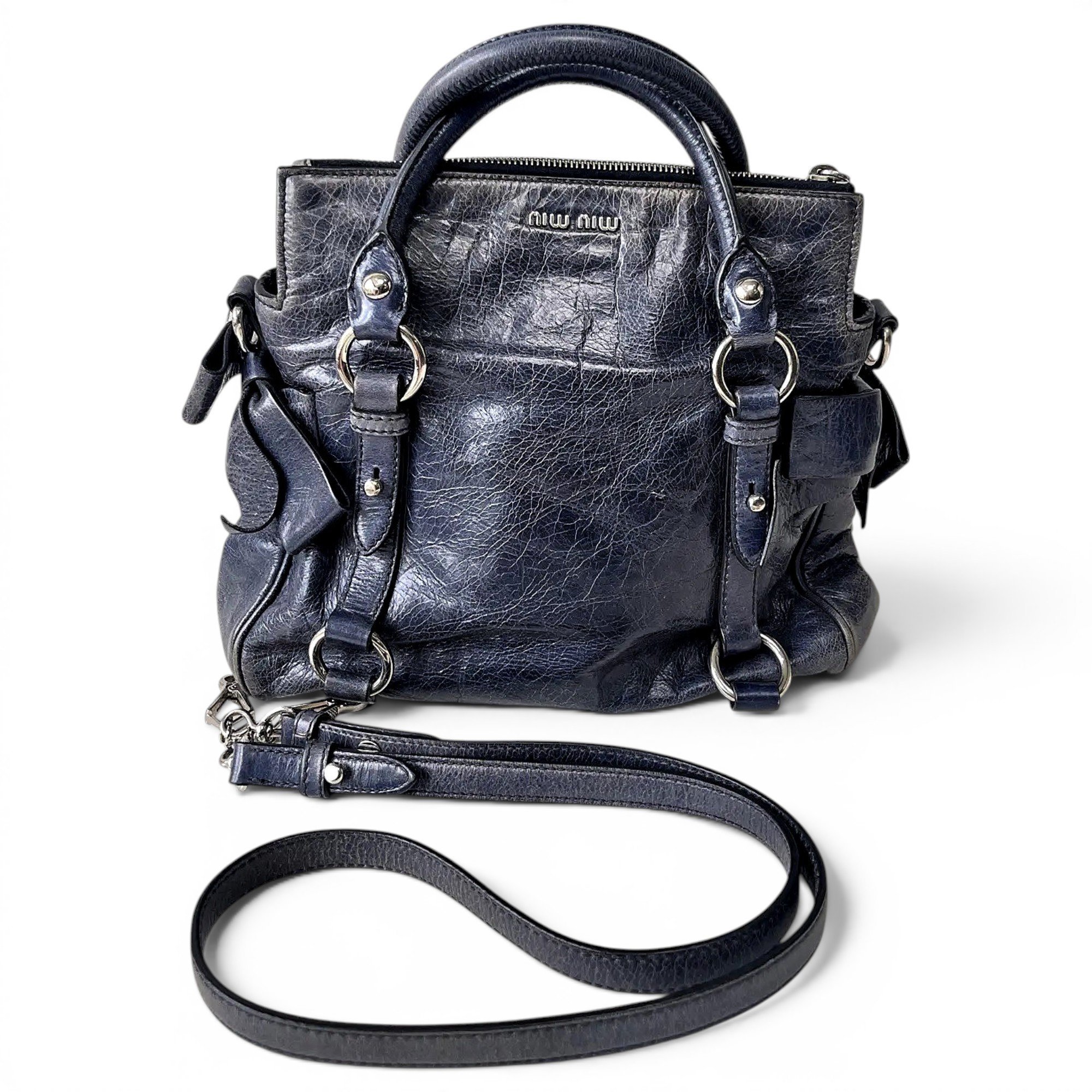 Vitello leather handbag