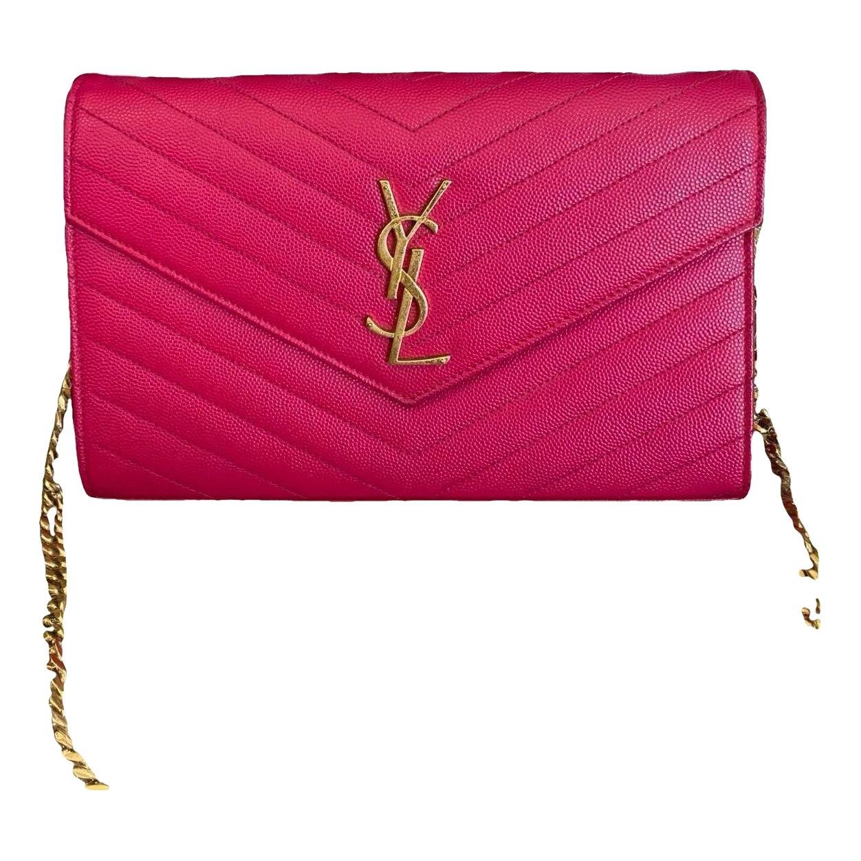 Portefeuille enveloppe leather handbag