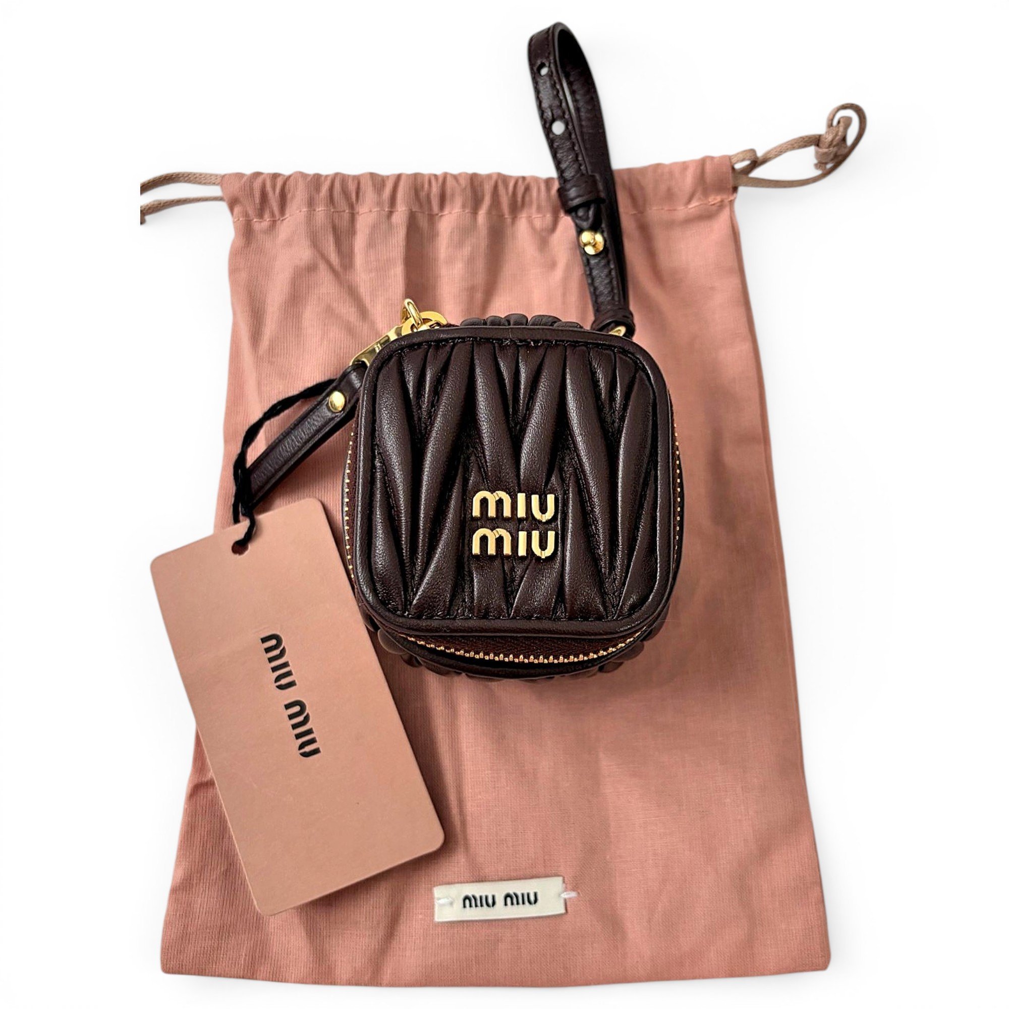 Matelassé leather mini bag