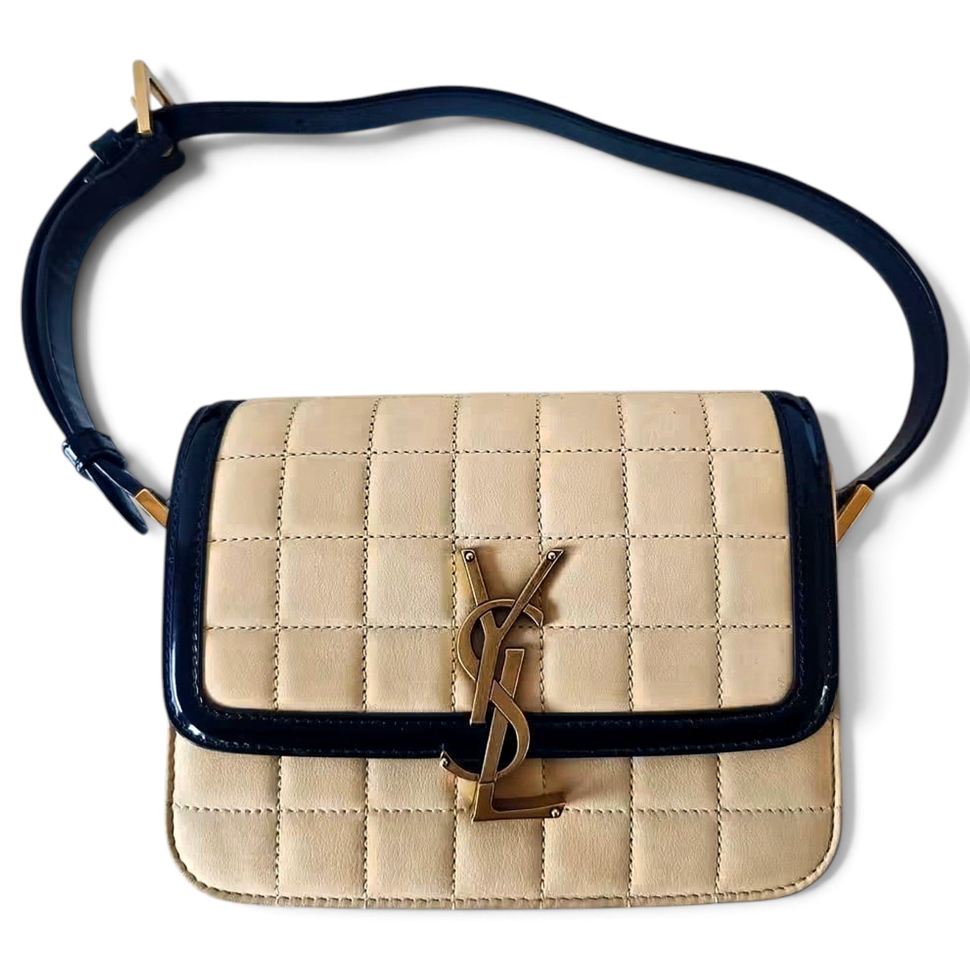 Solférino leather handbag