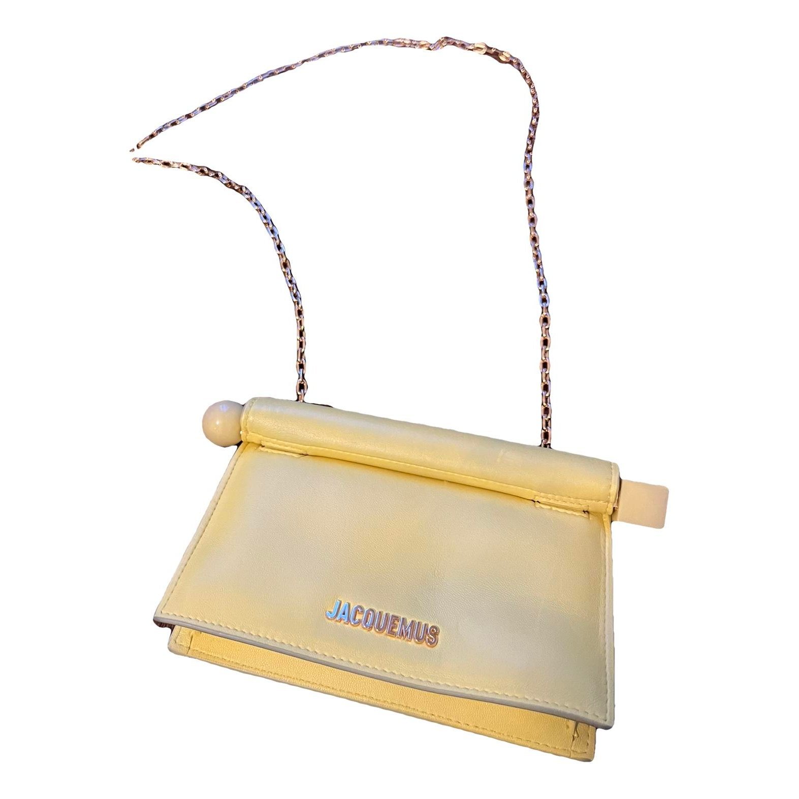 Jacquemus La Pochette Rond Carré leather clutch bag