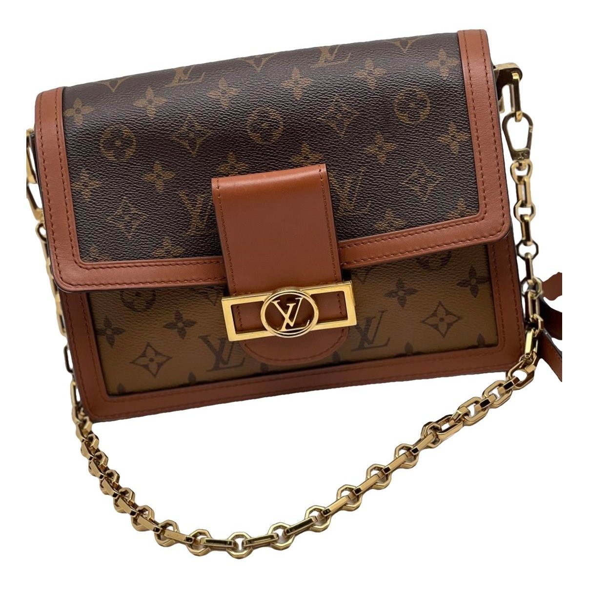 Dauphine leather handbag