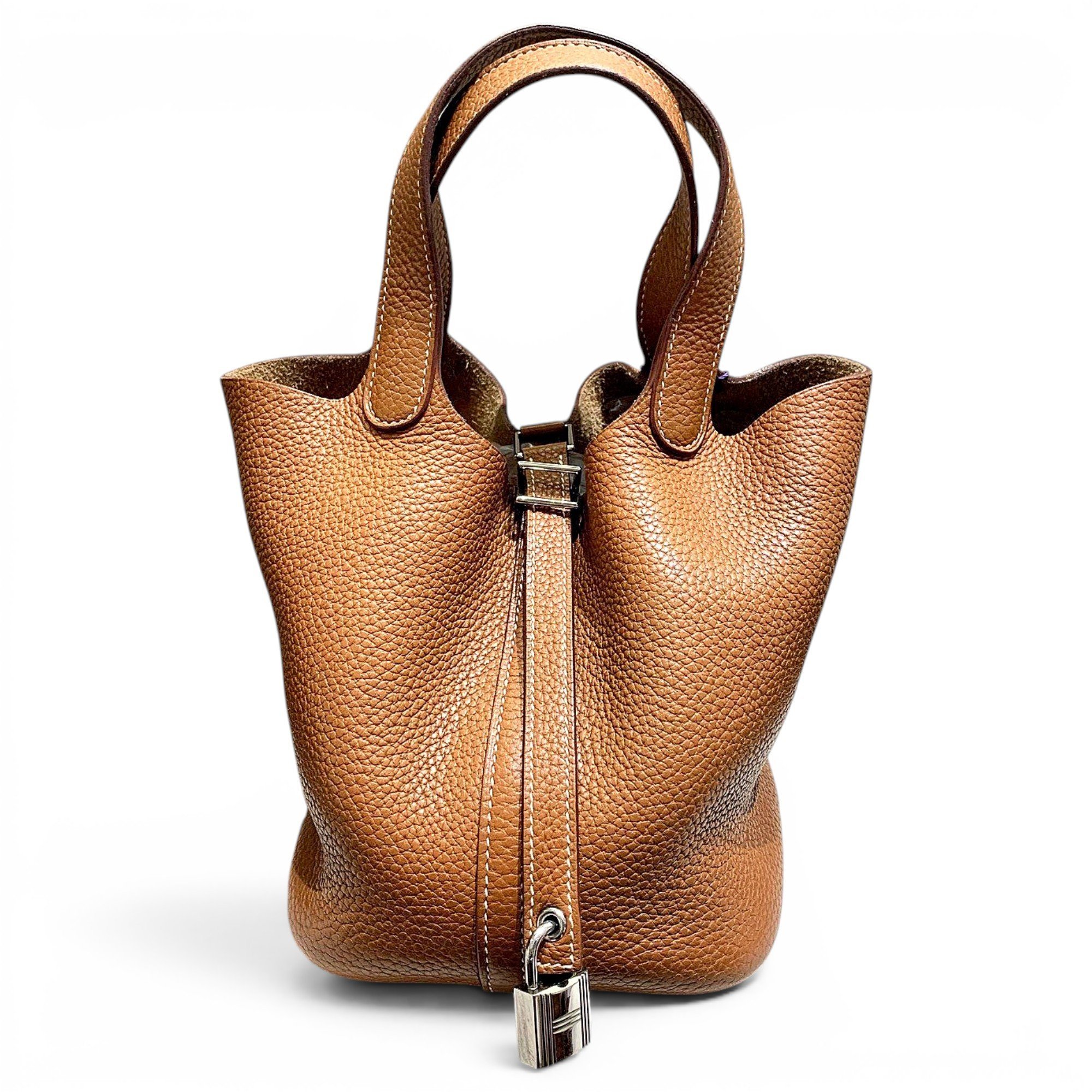 Picotin leather handbag