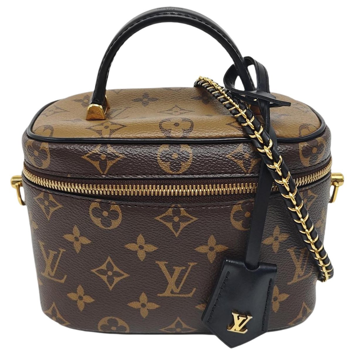 Vanity leather handbag