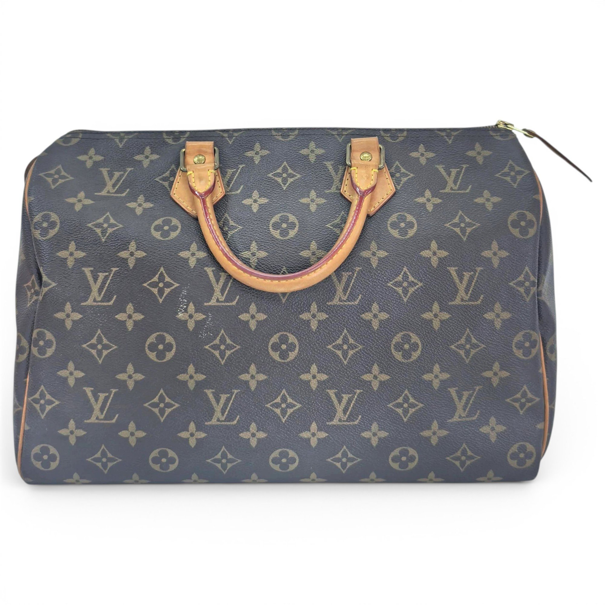 Leather bowling bag