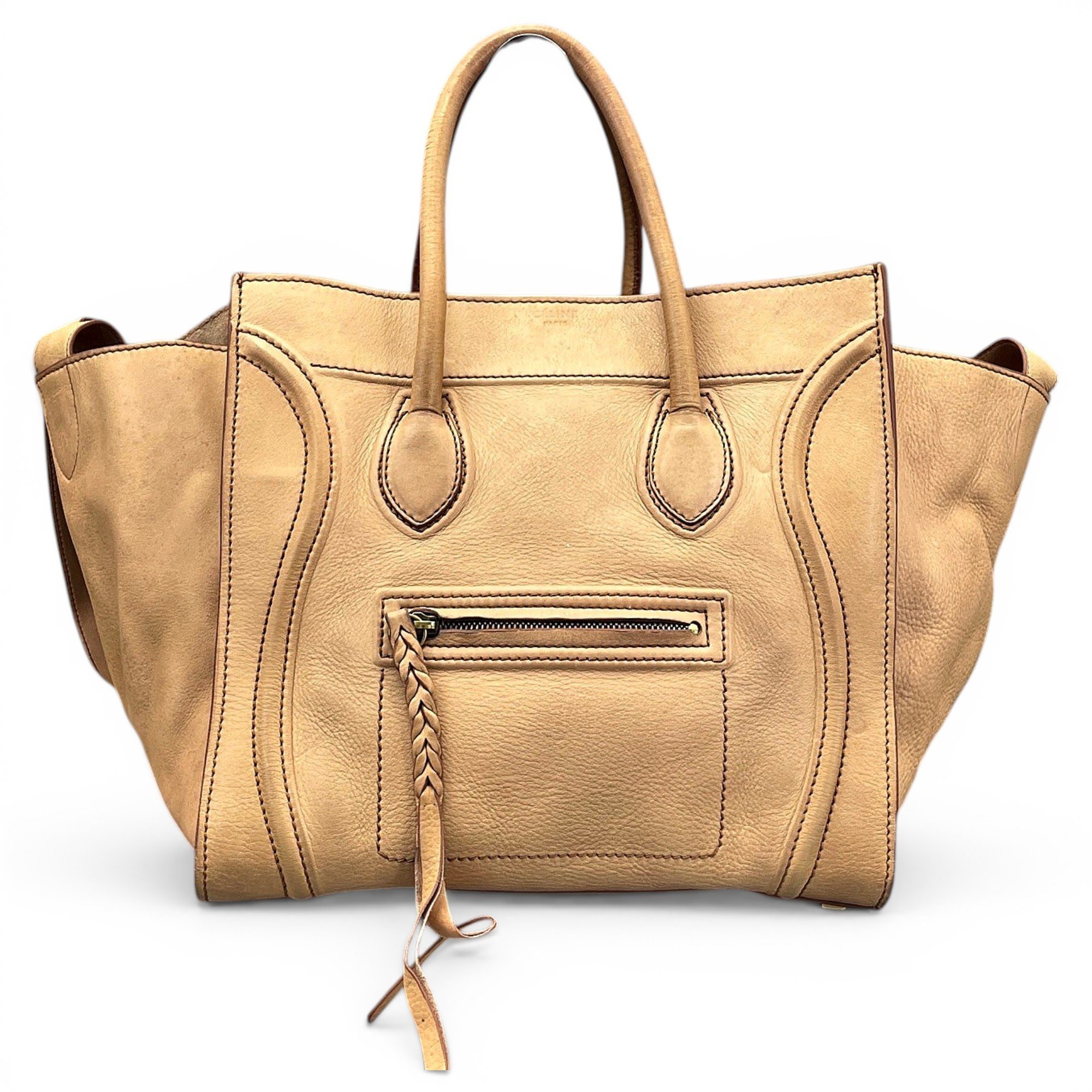 Luggage leather handbag