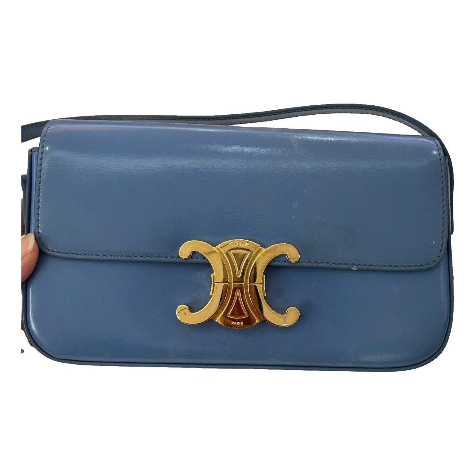 Triomphe Long leather handbag