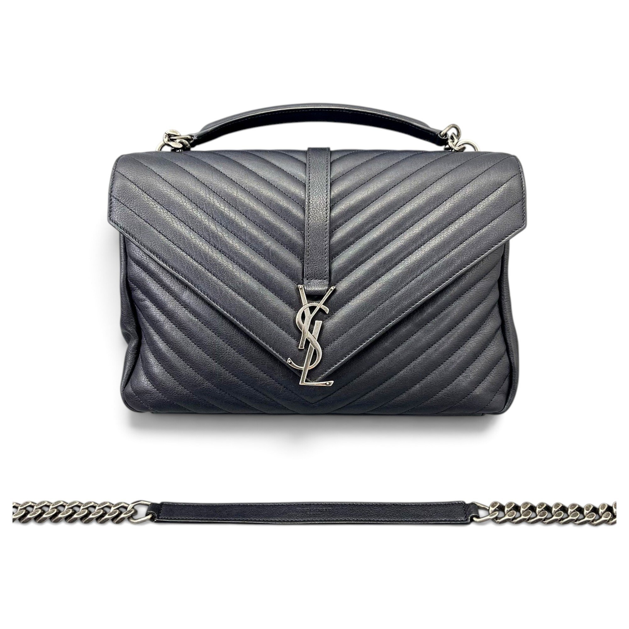 Collége monogramme leather handbag