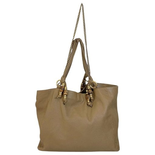 Leather tote