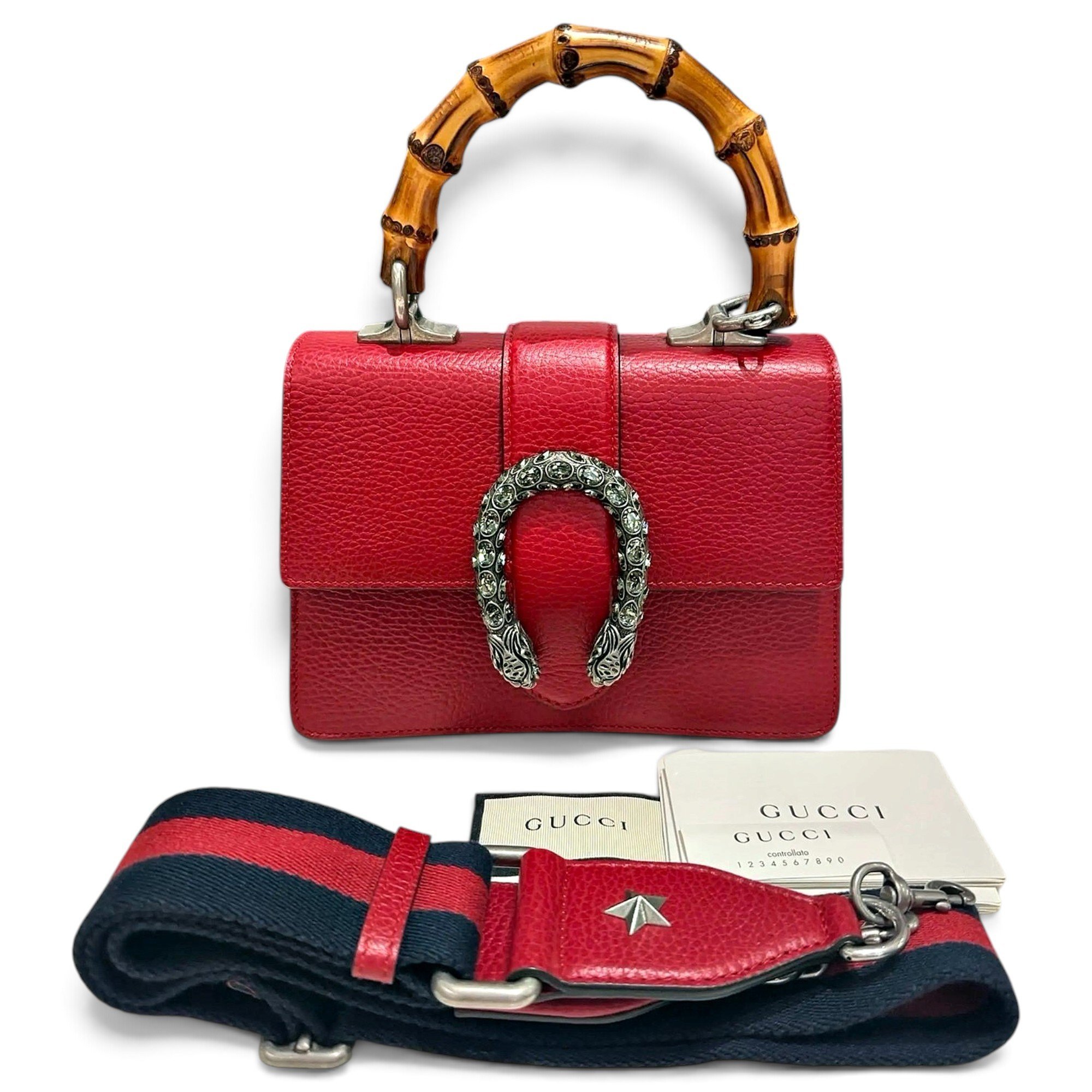 Dionysus Bamboo leather crossbody bag