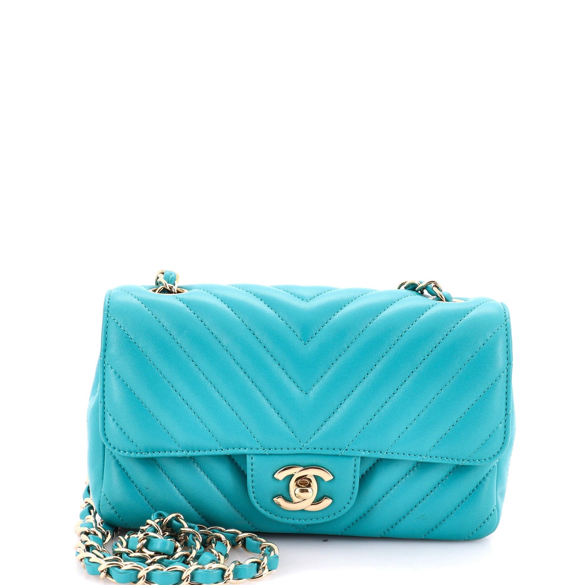 Classic Single Flap Bag Chevron Lambskin Mini