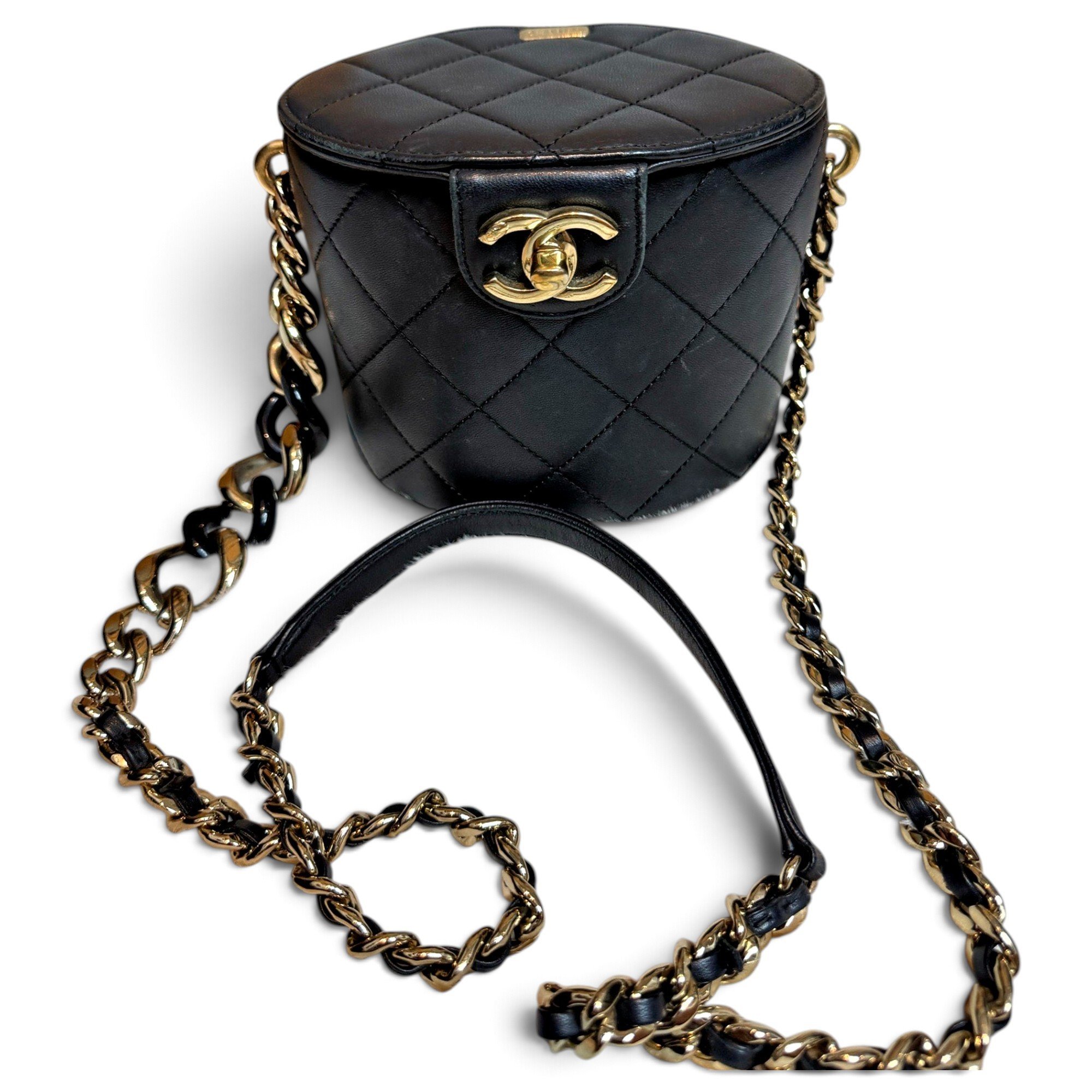 Trendy CC Vanity leather handbag