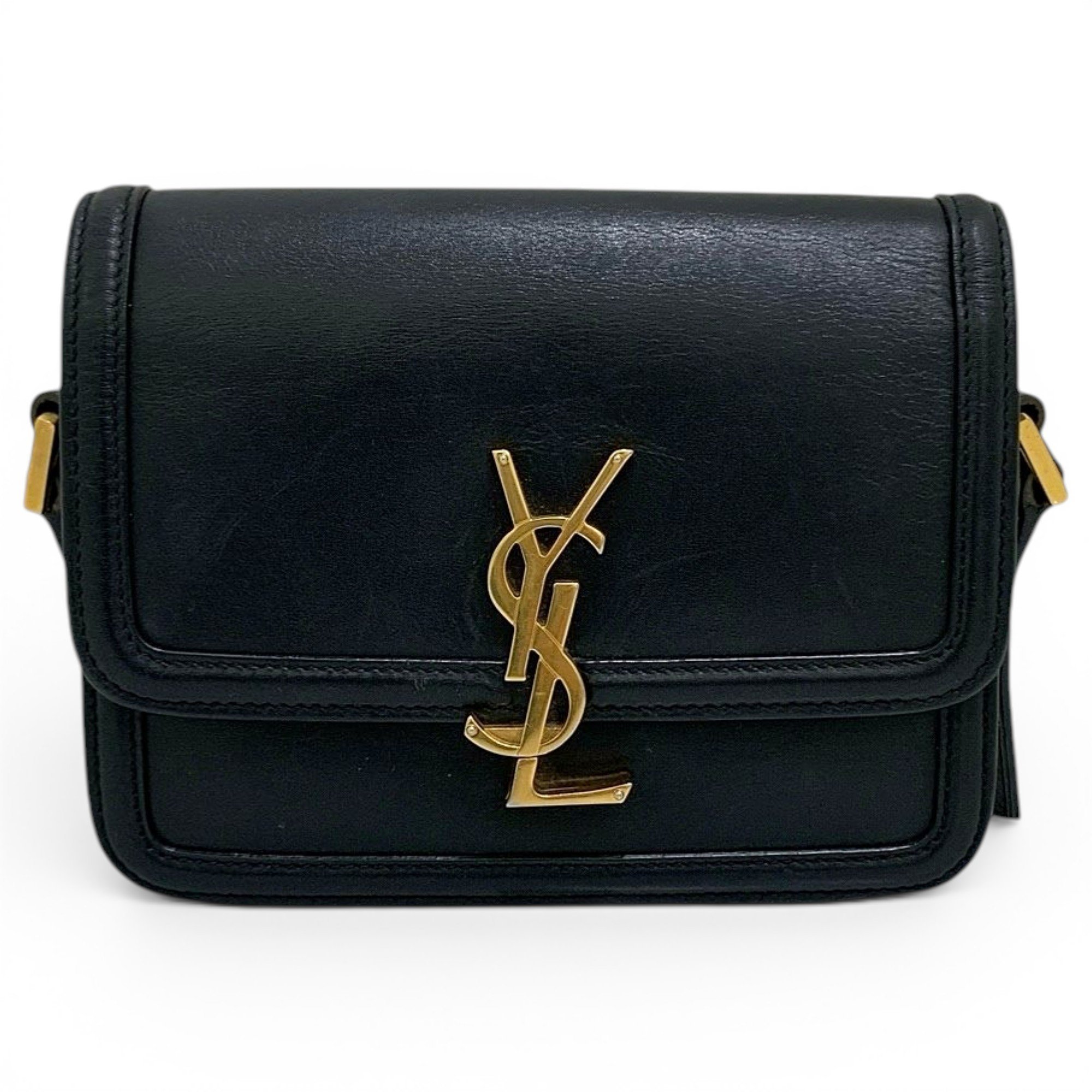Solférino leather handbag