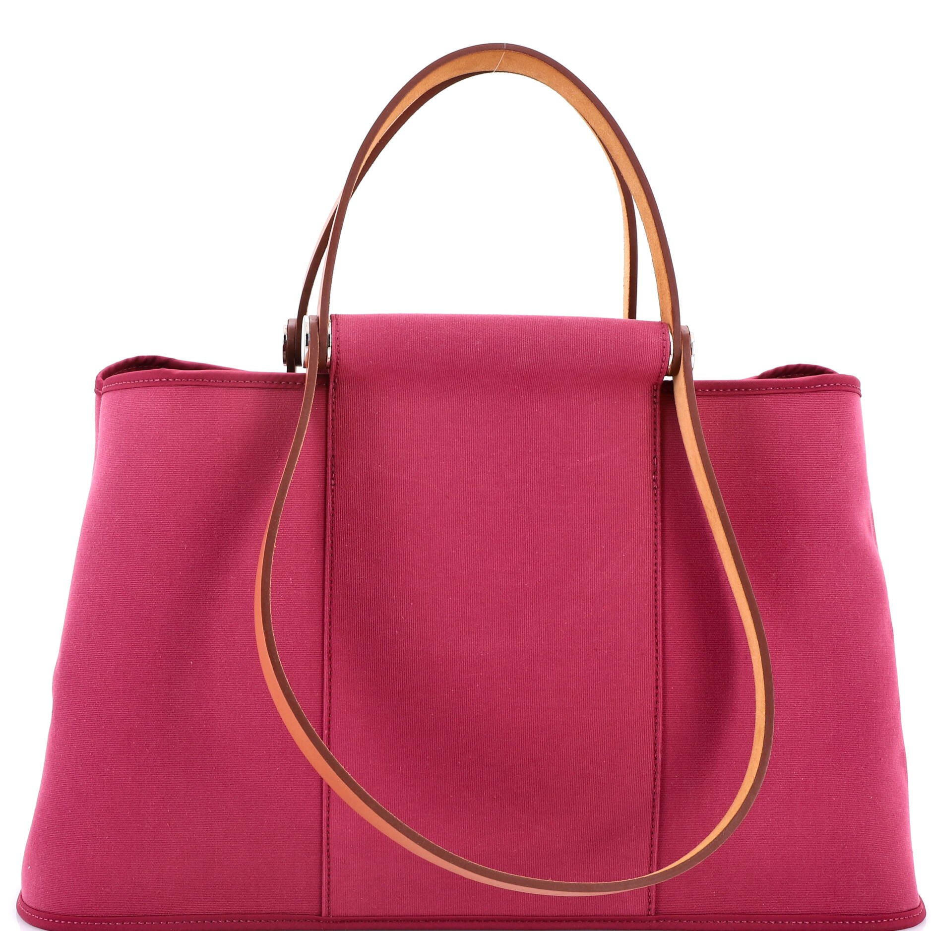 Hermes Cabag Elan Toile and Leather 39
