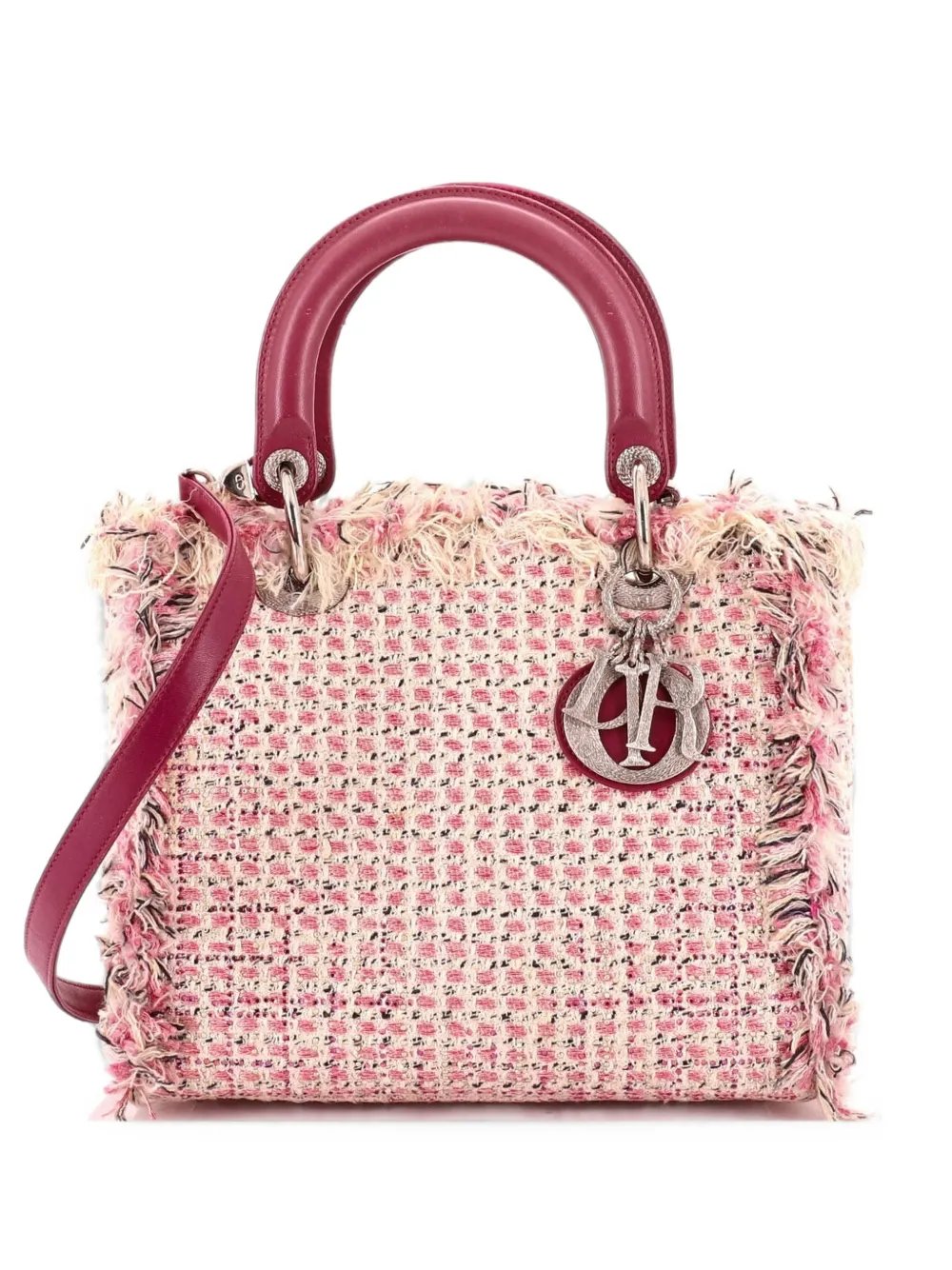 Lady Dior Bag Tweed Medium satchel