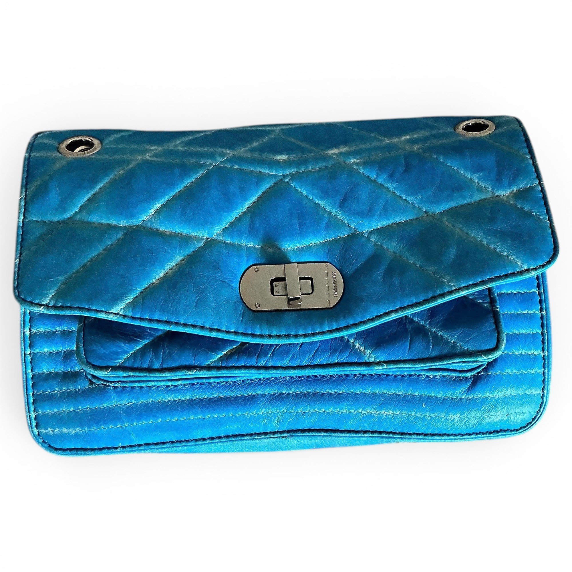 Rock leather clutch bag