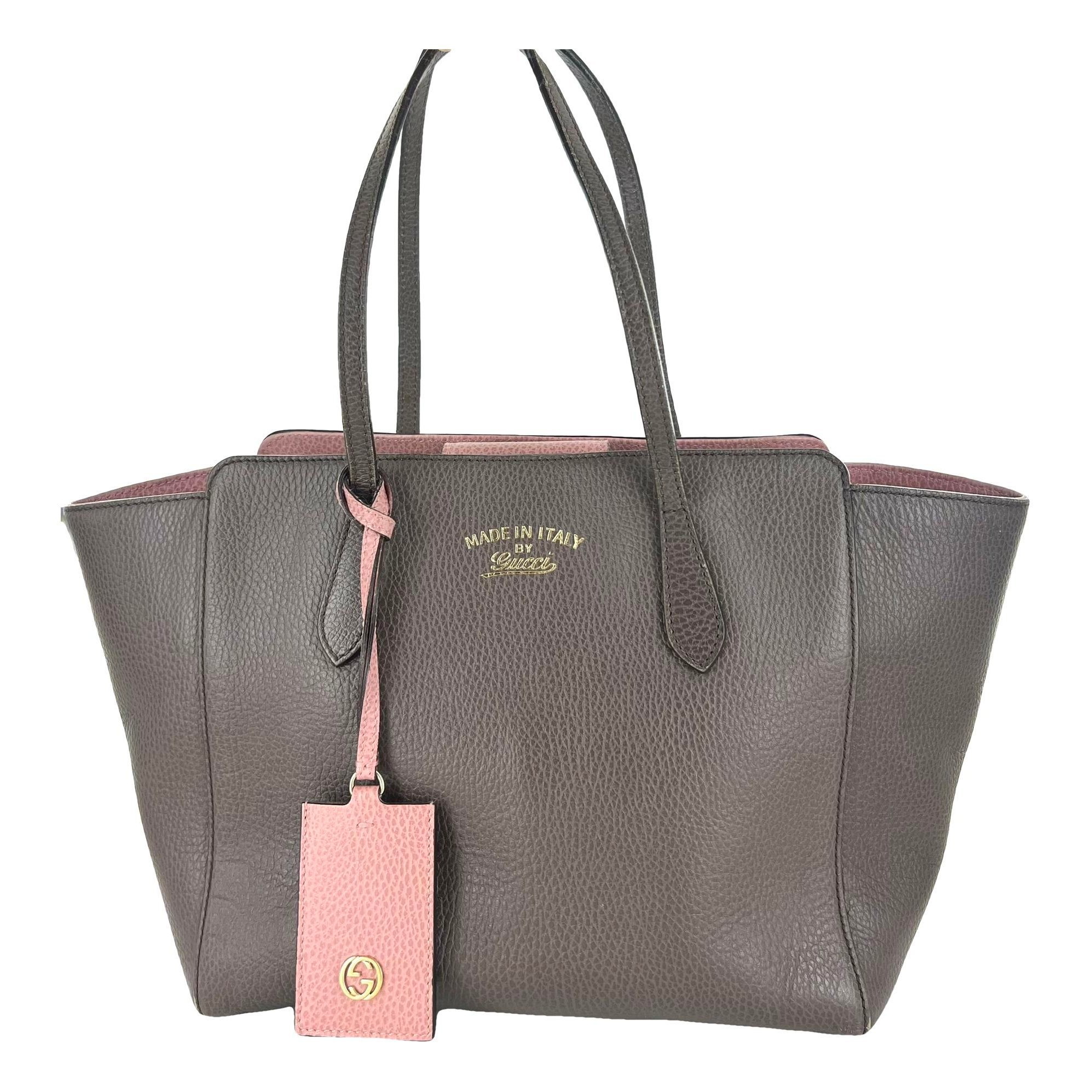 Swing leather tote