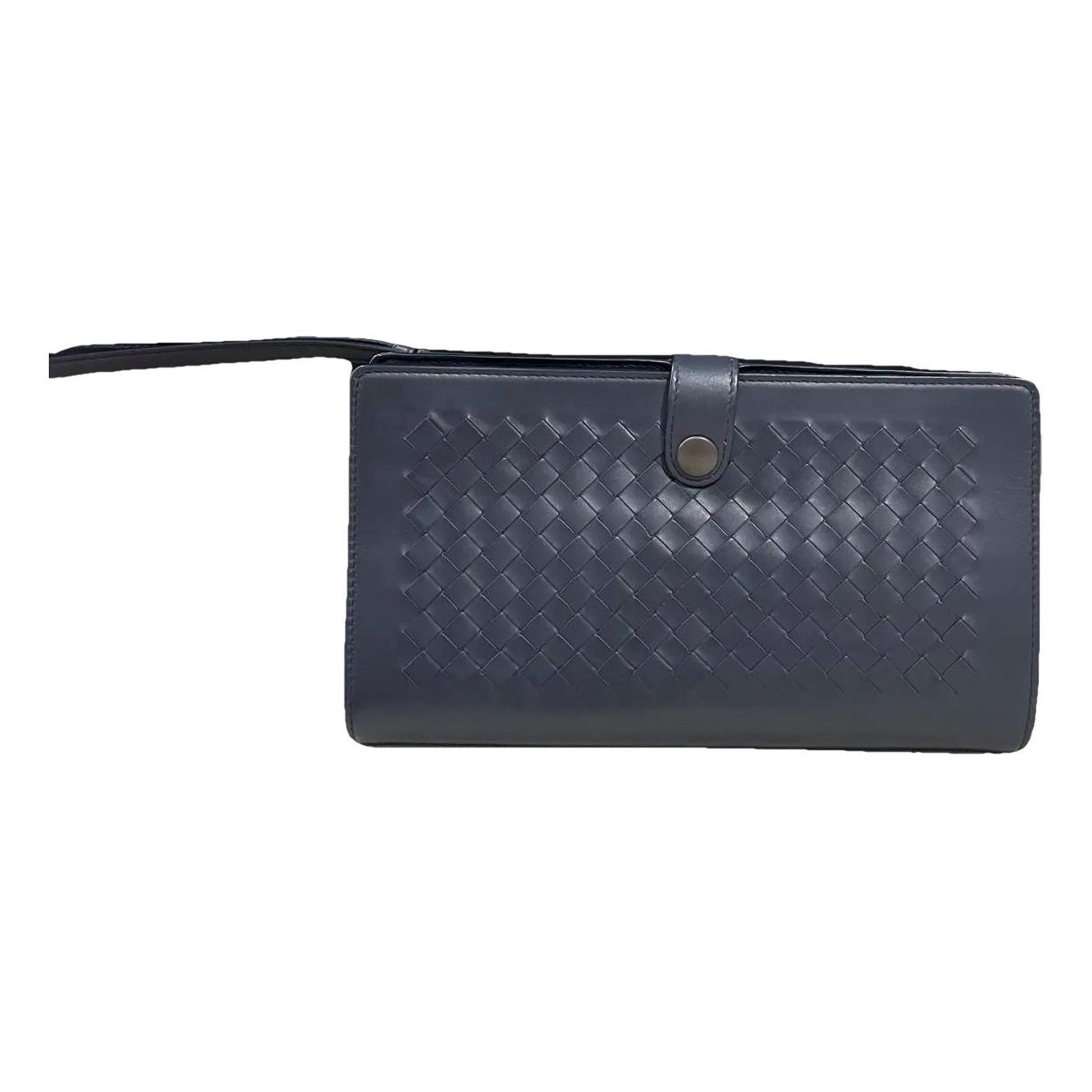 Leather clutch bag