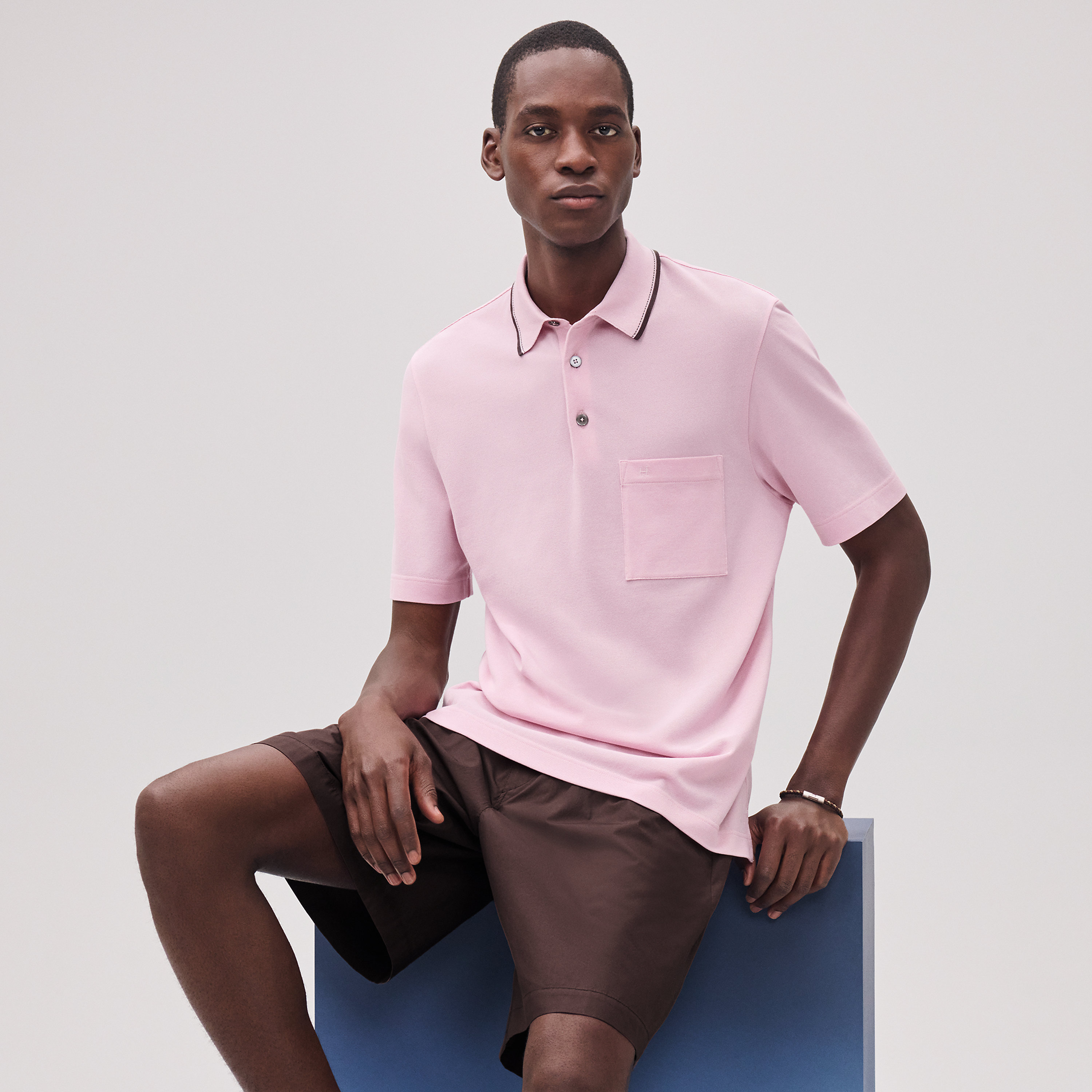 "Piqures sellier" polo shirt
