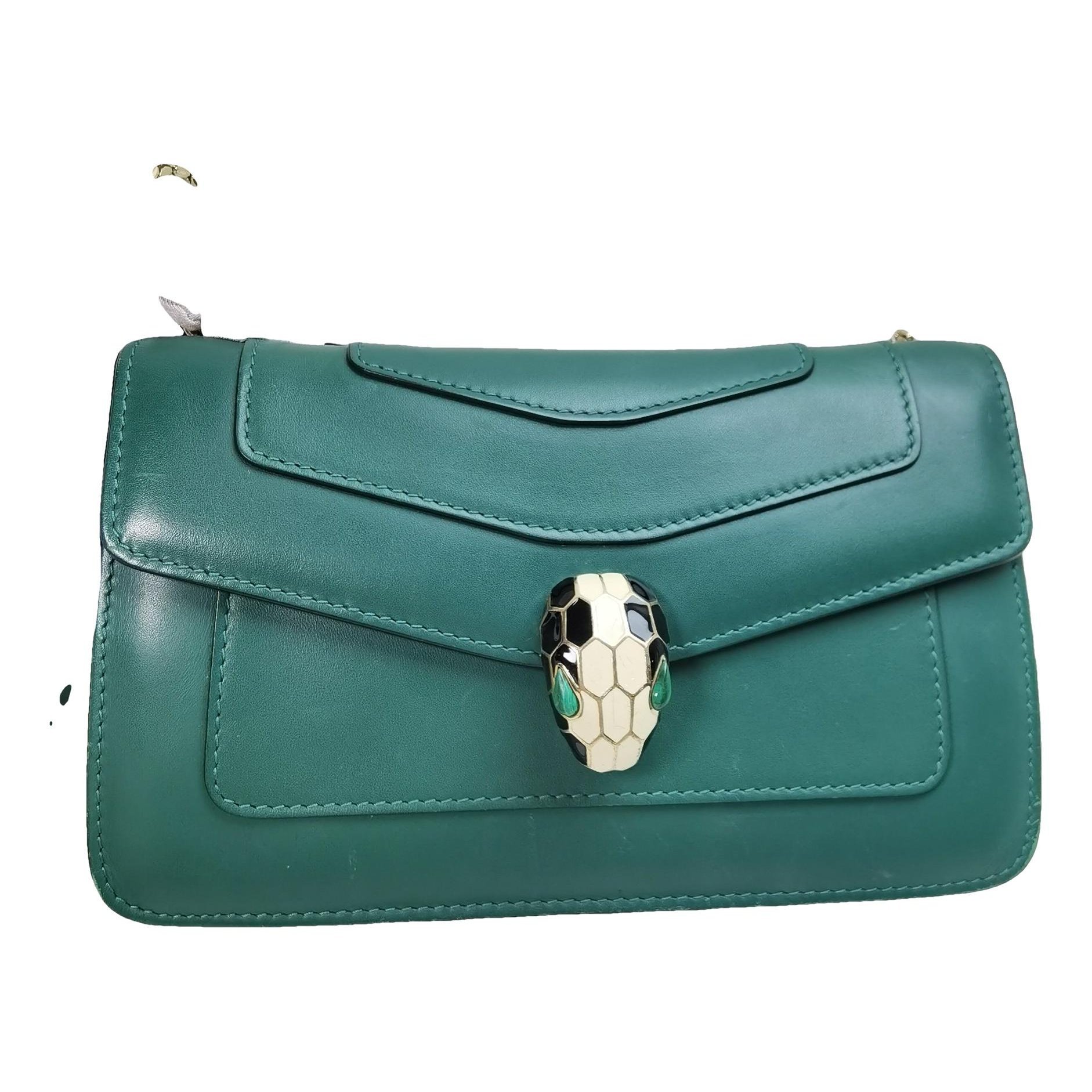 Serpenti leather handbag
