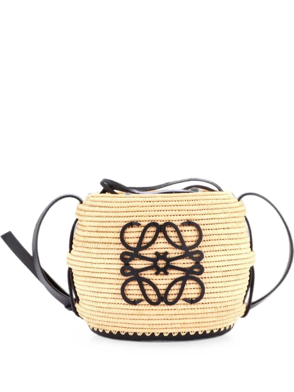 x Paula Ibiza Beehive Basket Bag Woven Raffia Small bucket bag