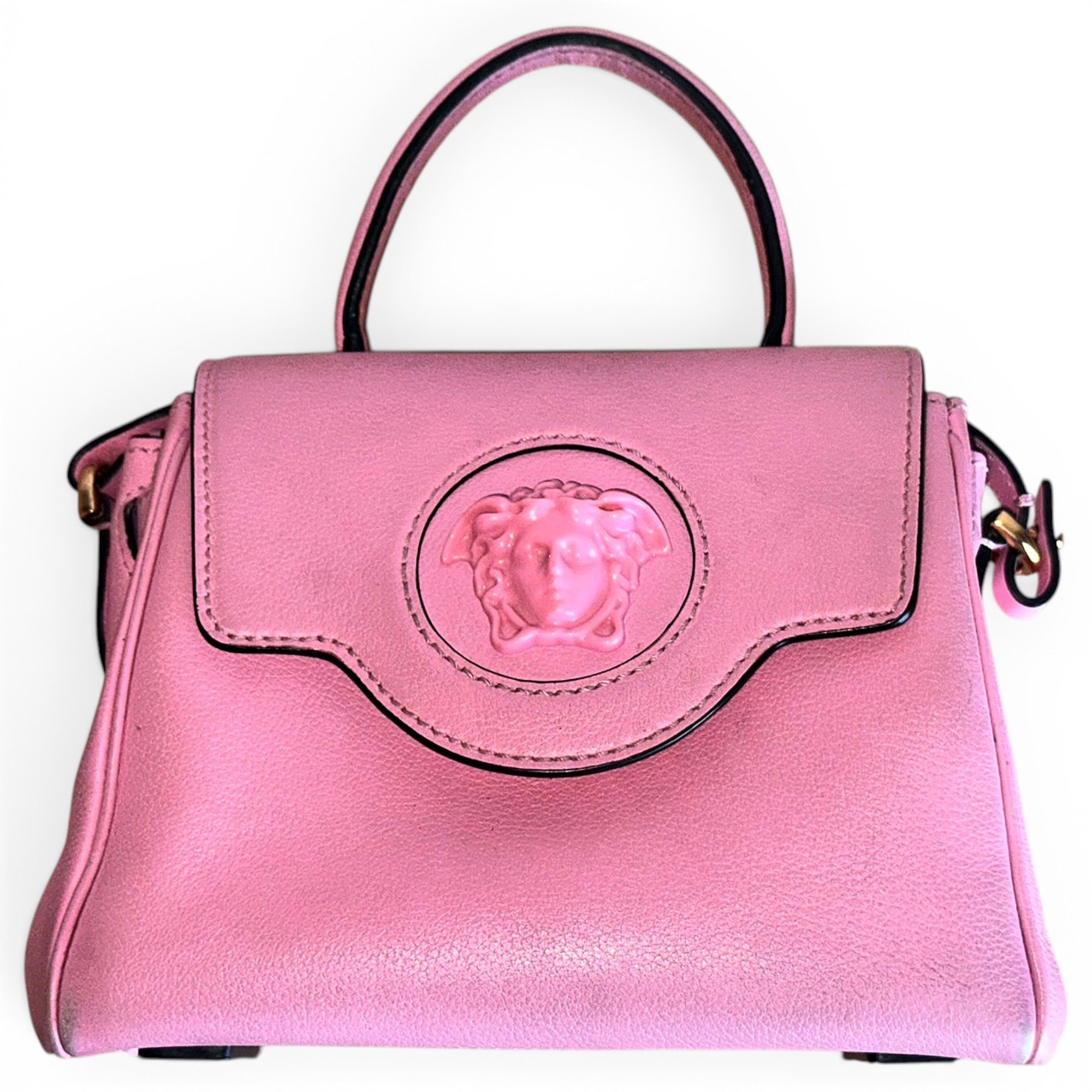 La Medusa leather handbag