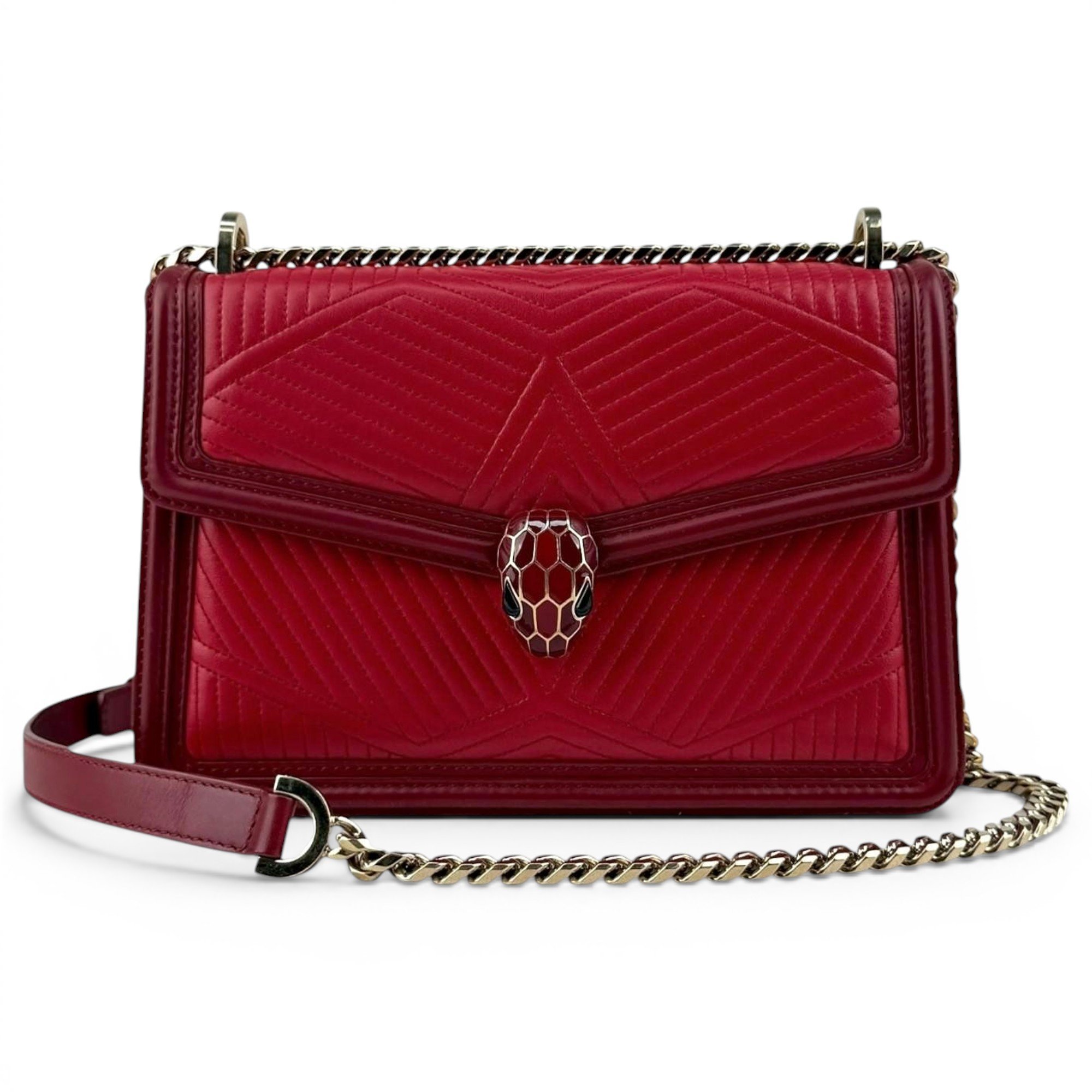 Serpenti leather crossbody bag