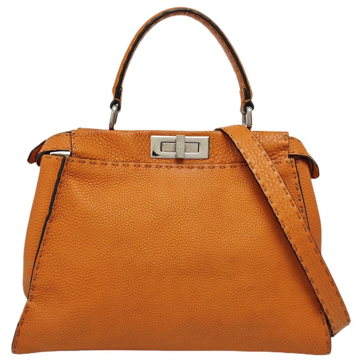 Peekaboo leather handbag