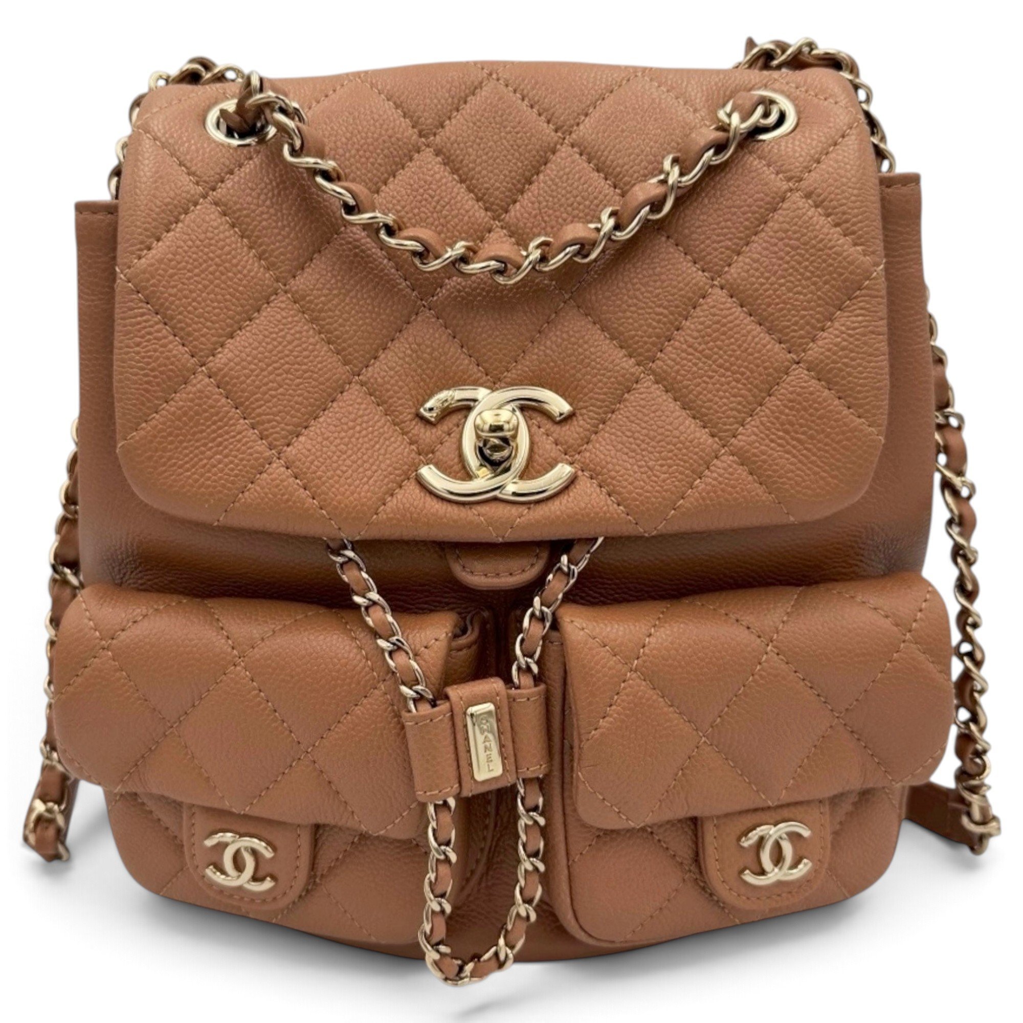 Pony-style calfskin backpack