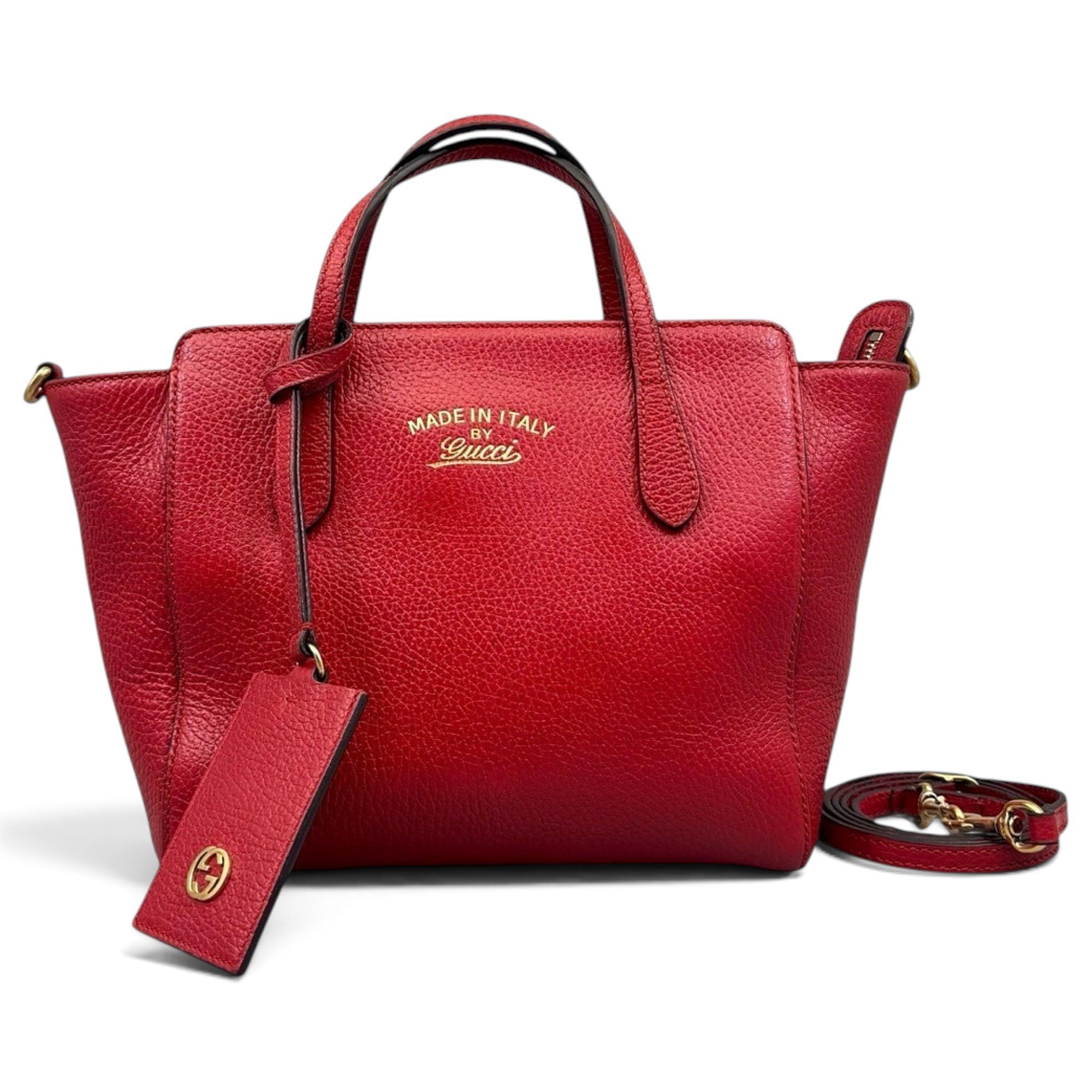 Swing leather handbag
